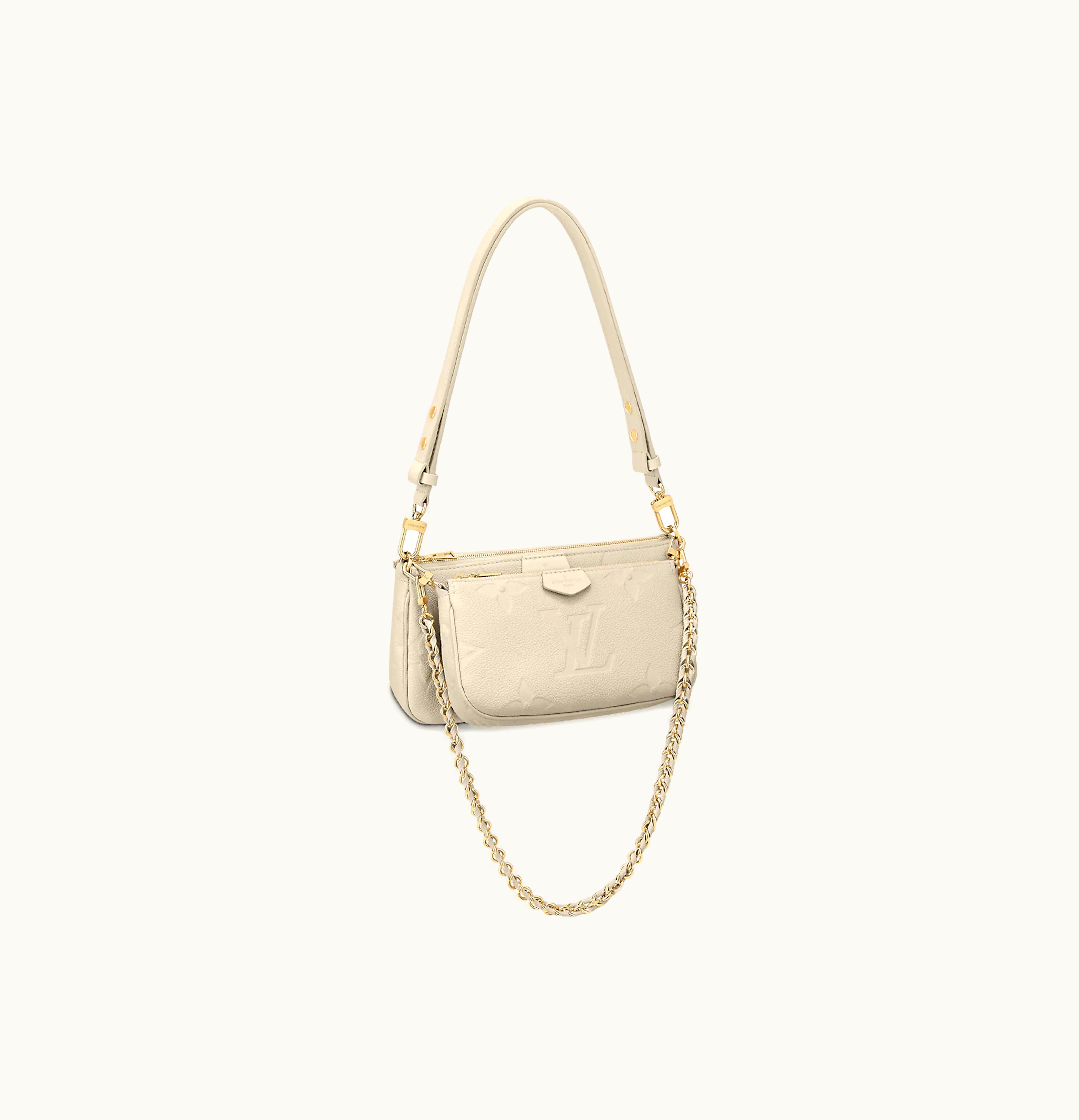 Louis Vuitton Louis Vuitton Multi Pochette Monogram Empreinte Beige