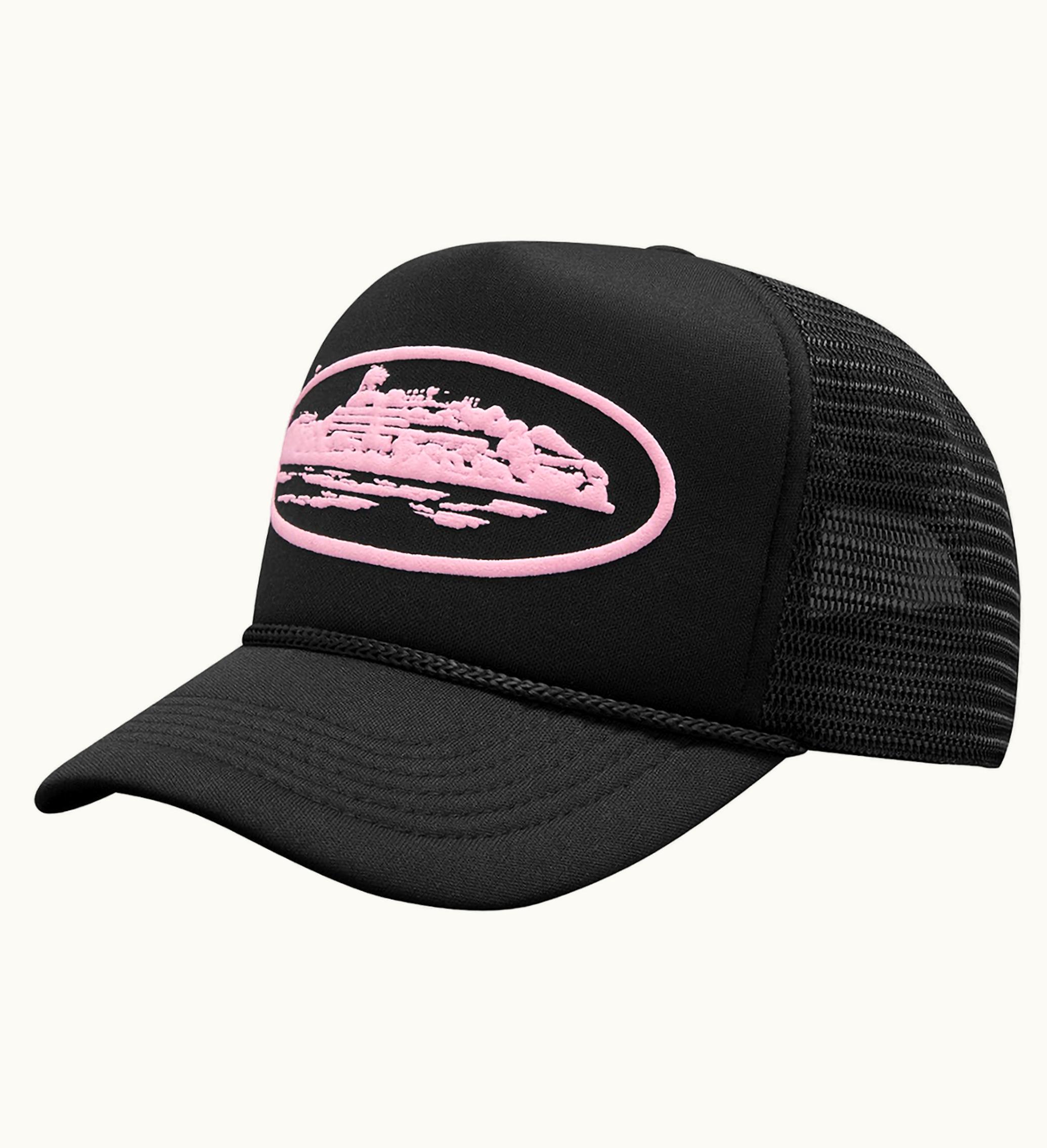 Corteiz Corteiz Alcatraz Premium Trucker Hat Black Pink