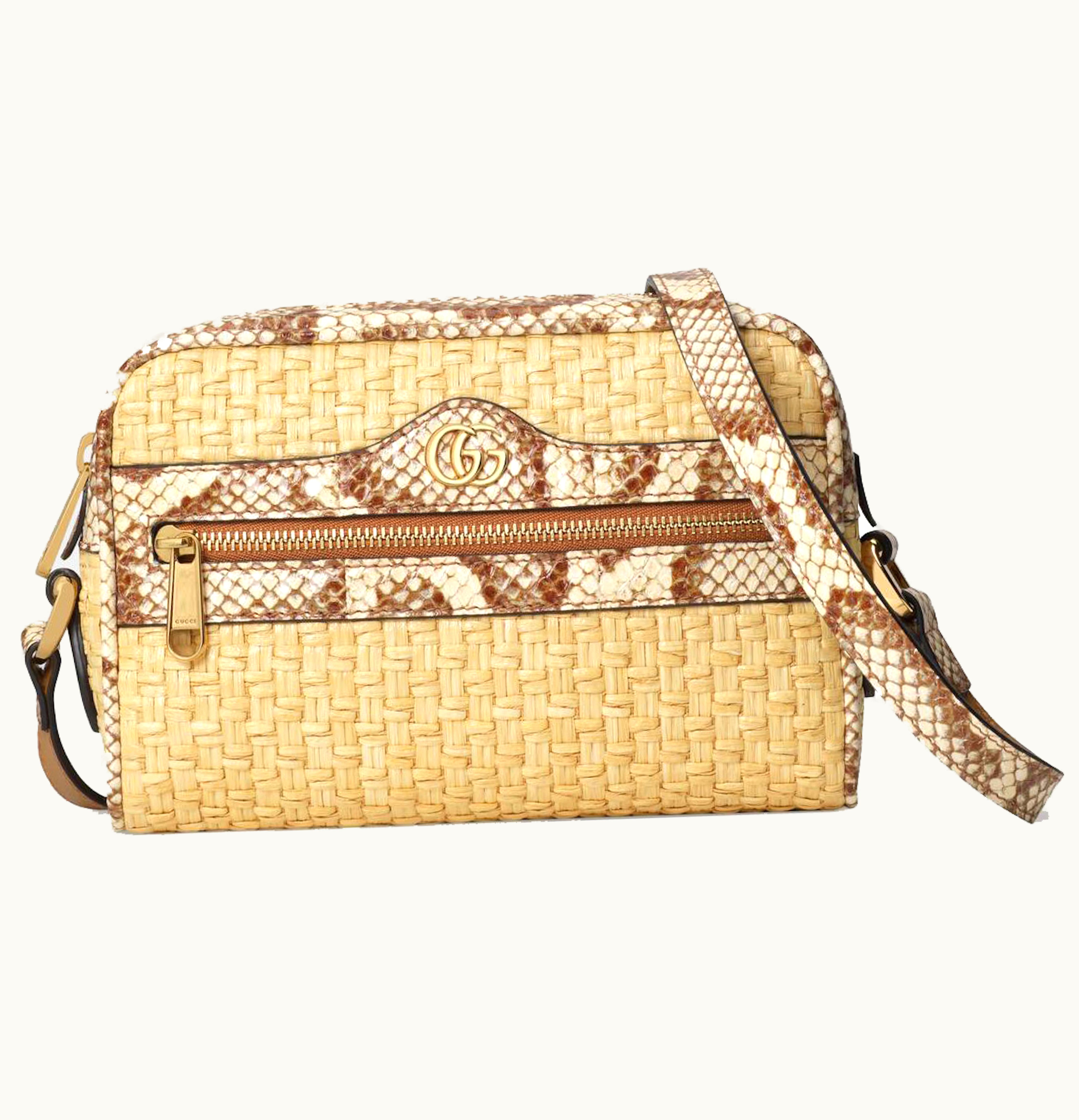 Gucci Gucci Ophidia Bag Mini Beige Brown