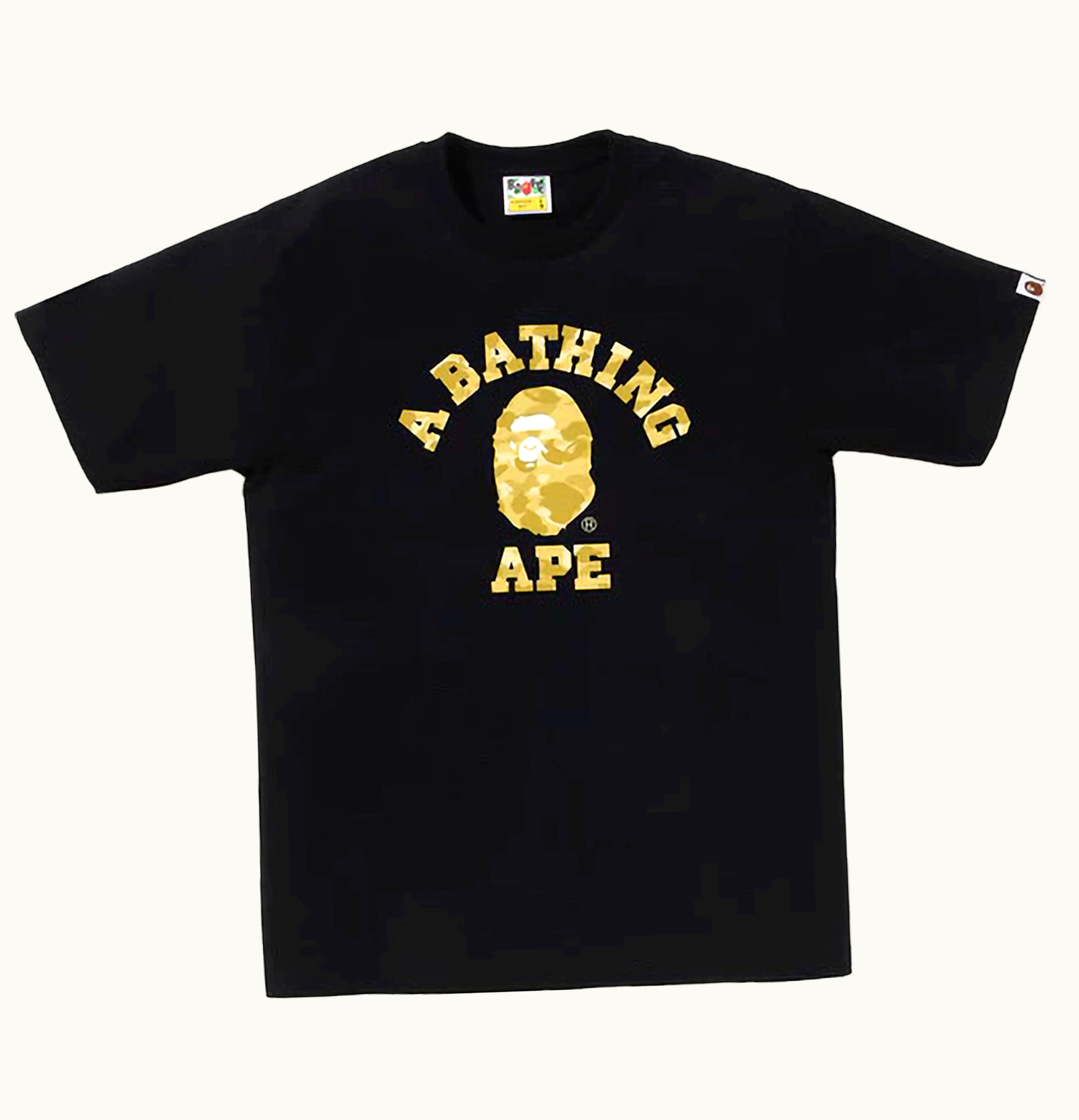 BAPE BAPE Color Camo College Tee SS24 Black Yellow