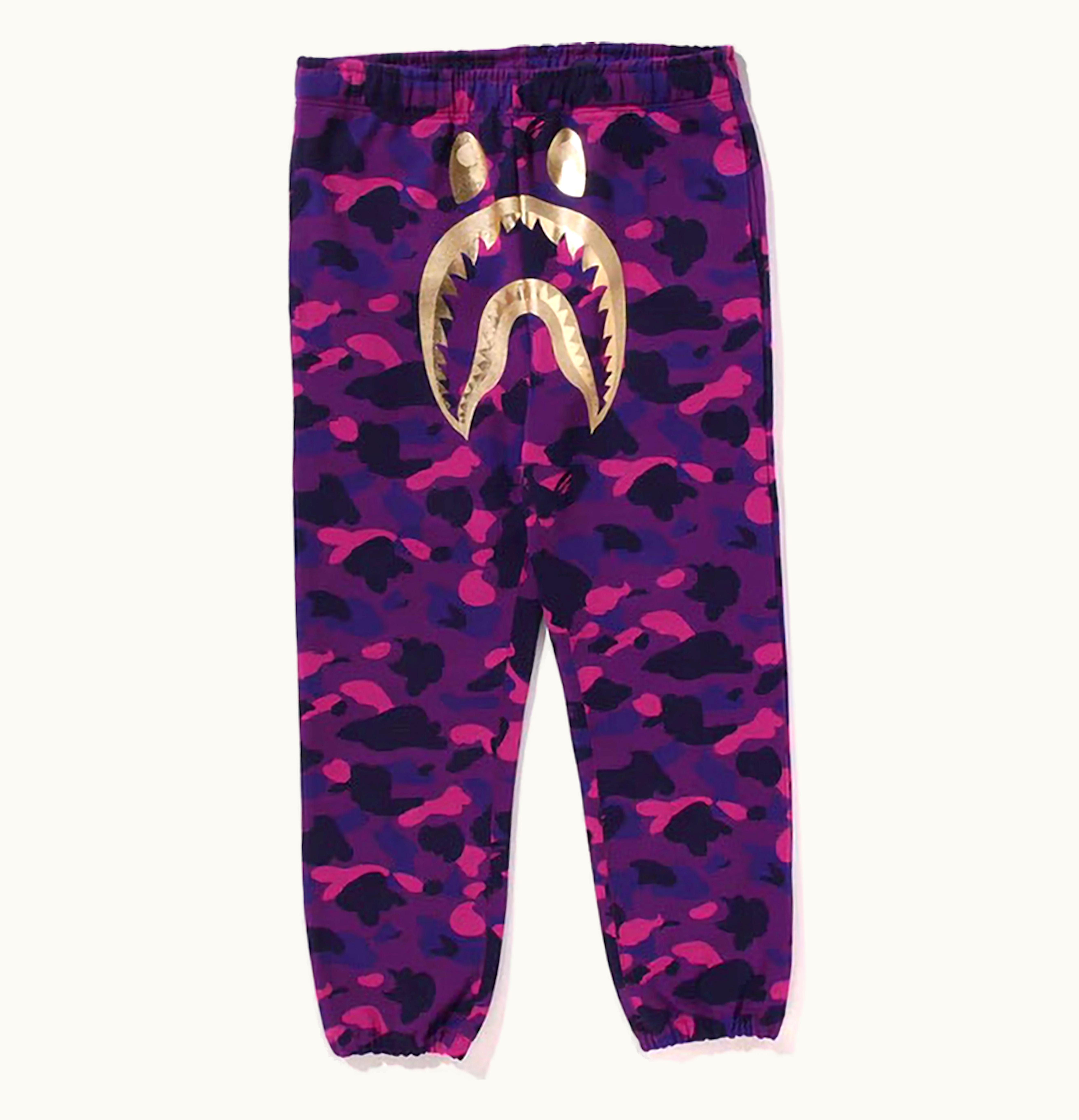 BAPE BAPE Color Camo Shark Sweatpant Purple