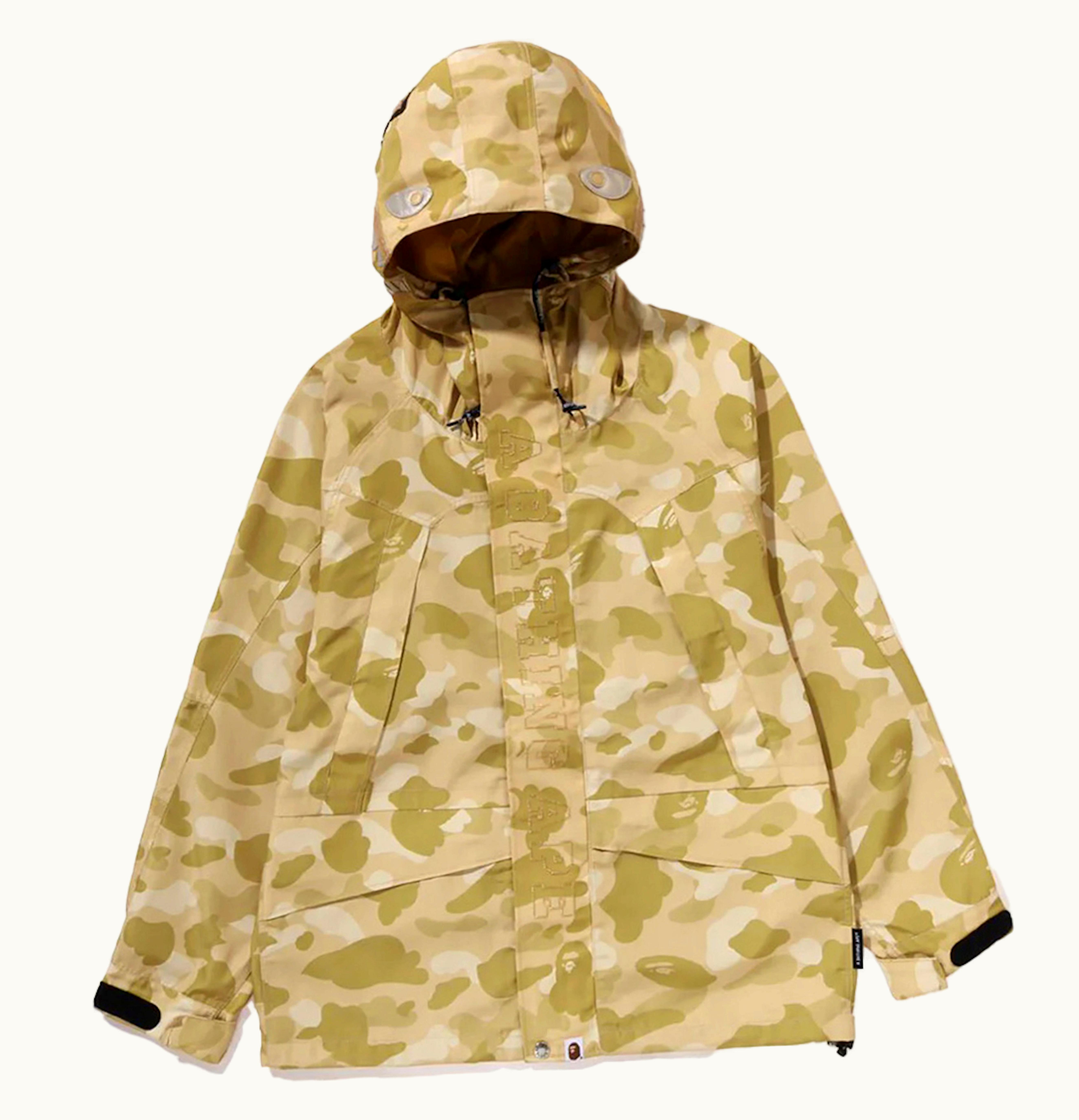 BAPE BAPE Color Camo Shark Snowboard Jacket Yellow