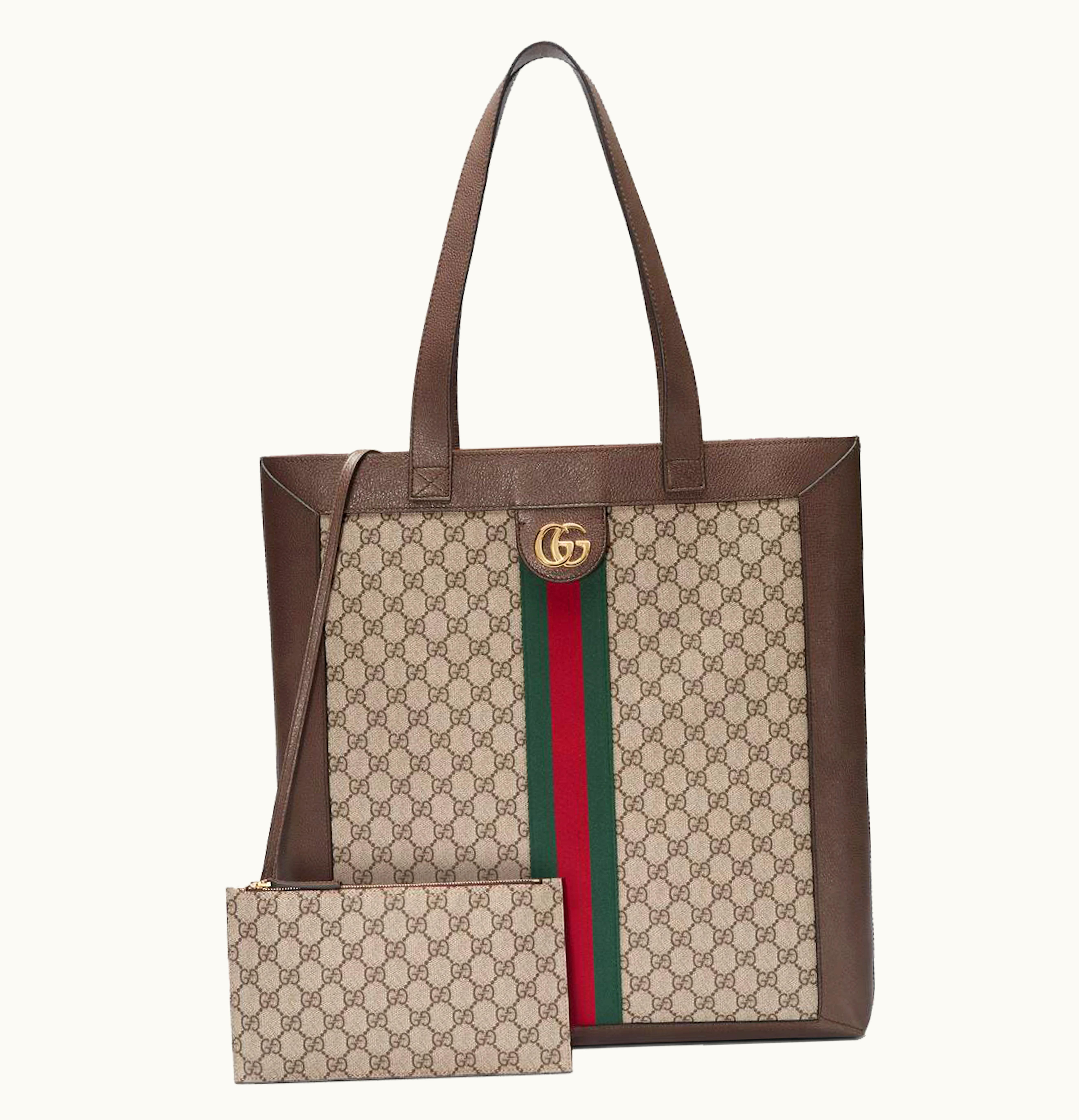 Gucci Gucci Ophidia Soft GG Supreme Large Tote Beige Ebony