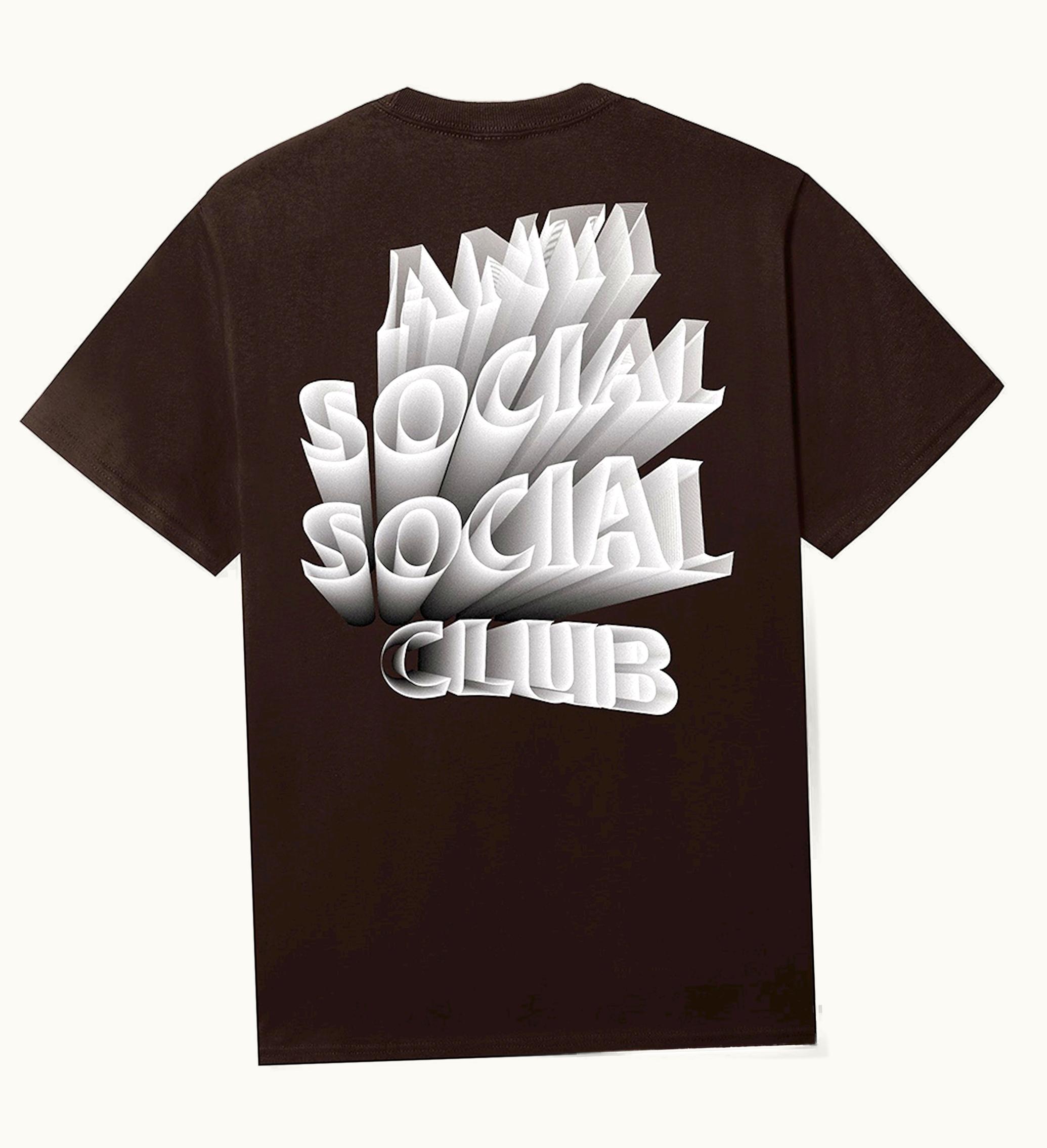 Anti Social Social Club Anti Social Social Club Unbearable Tee Brown
