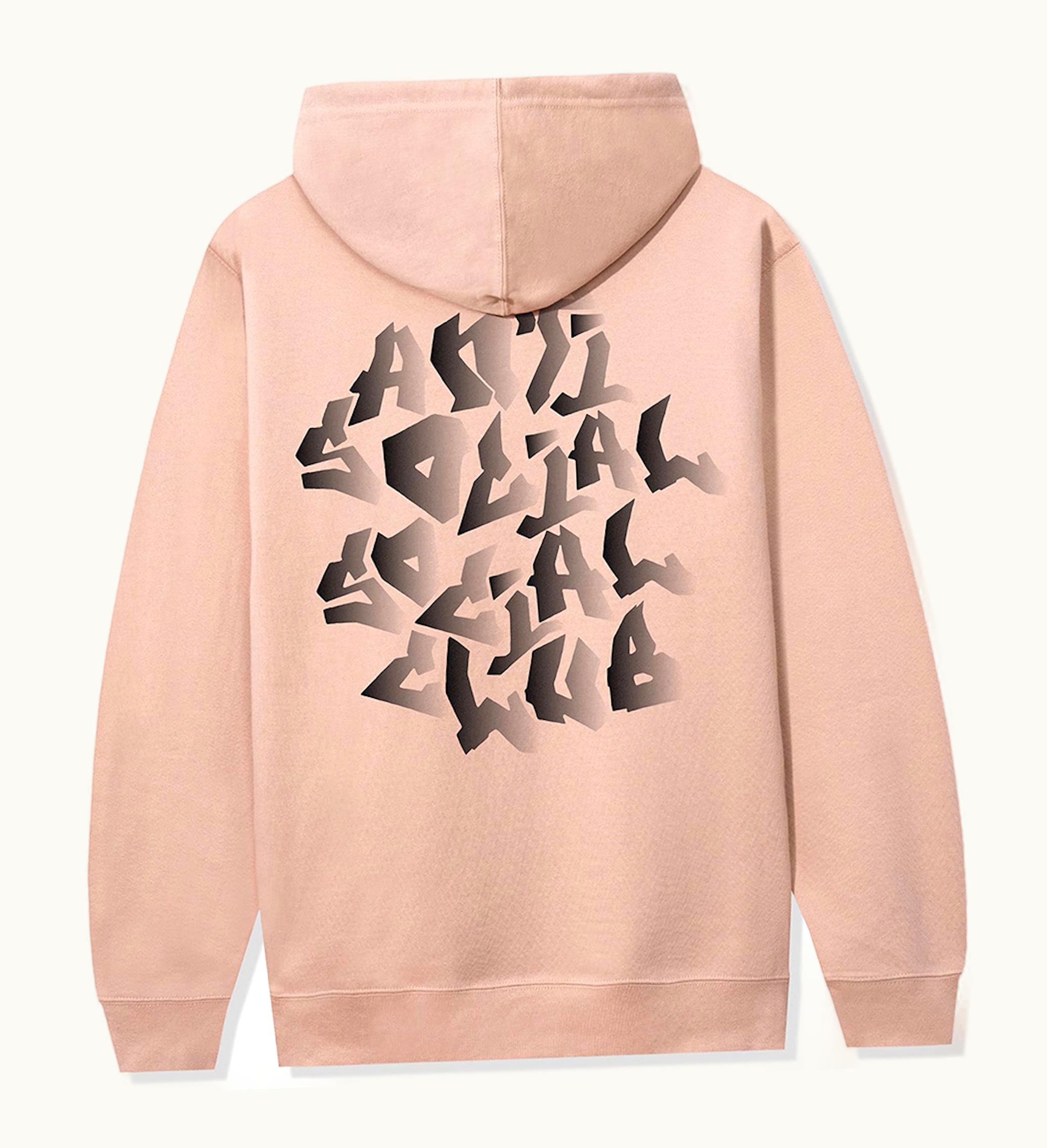 Anti Social Social Club Anti Social Social Club Cry Out Loud Hoodie Dusty Pink