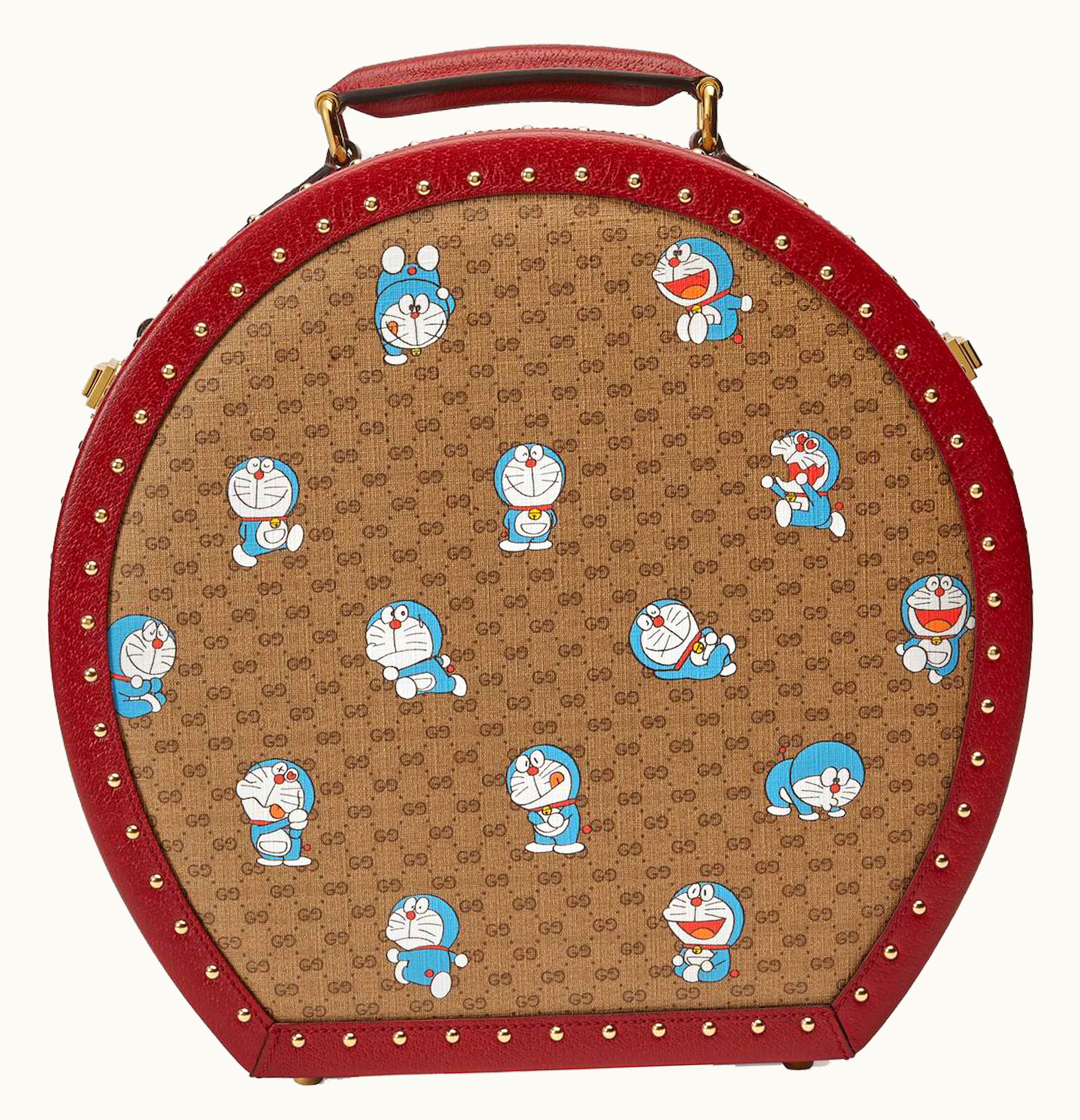 Gucci Gucci x Doraemon Hat Box Small Ebony Beige