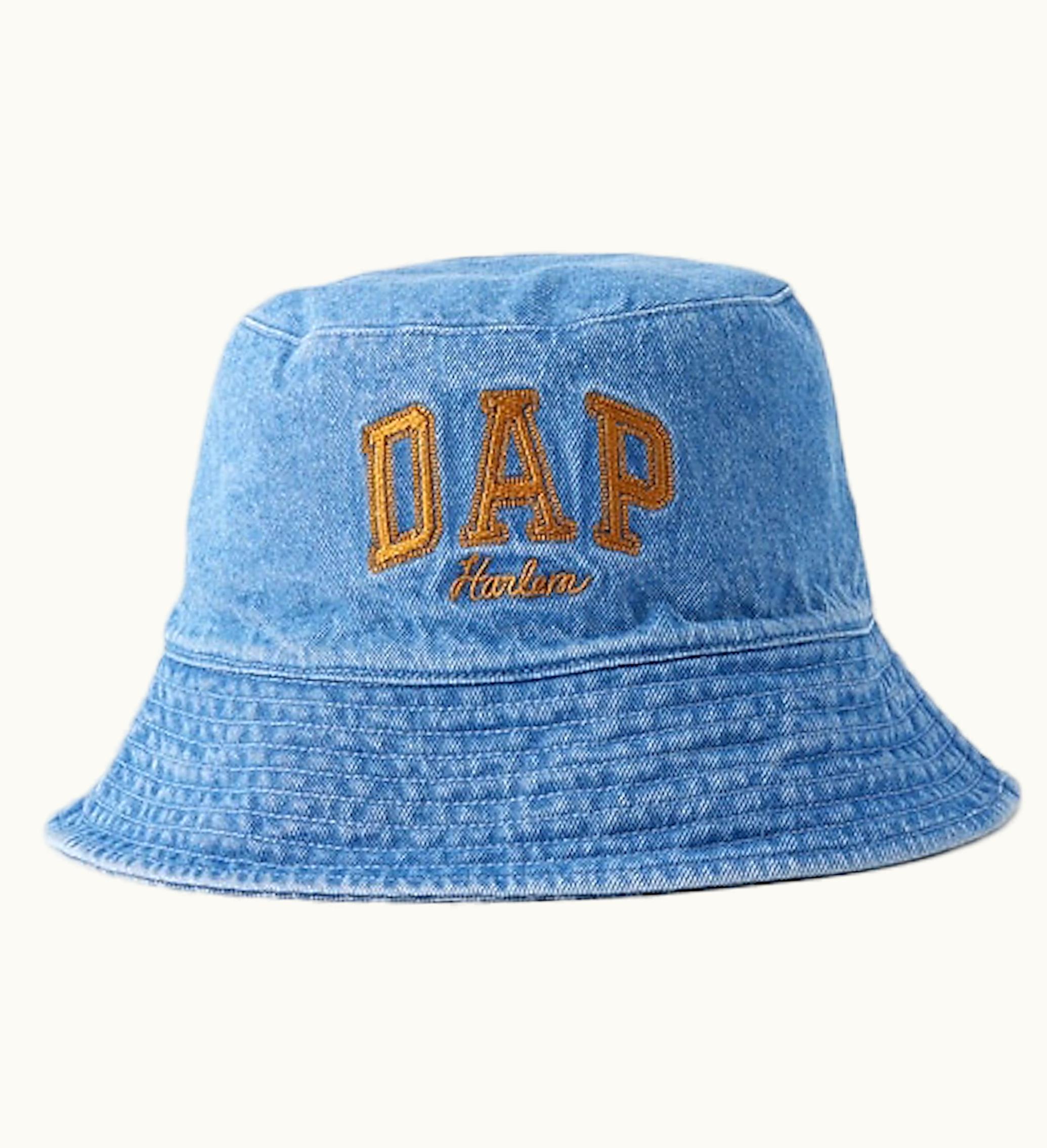 Gap X Dap Reversible Logo Denim Bucket Hat Light Indigo