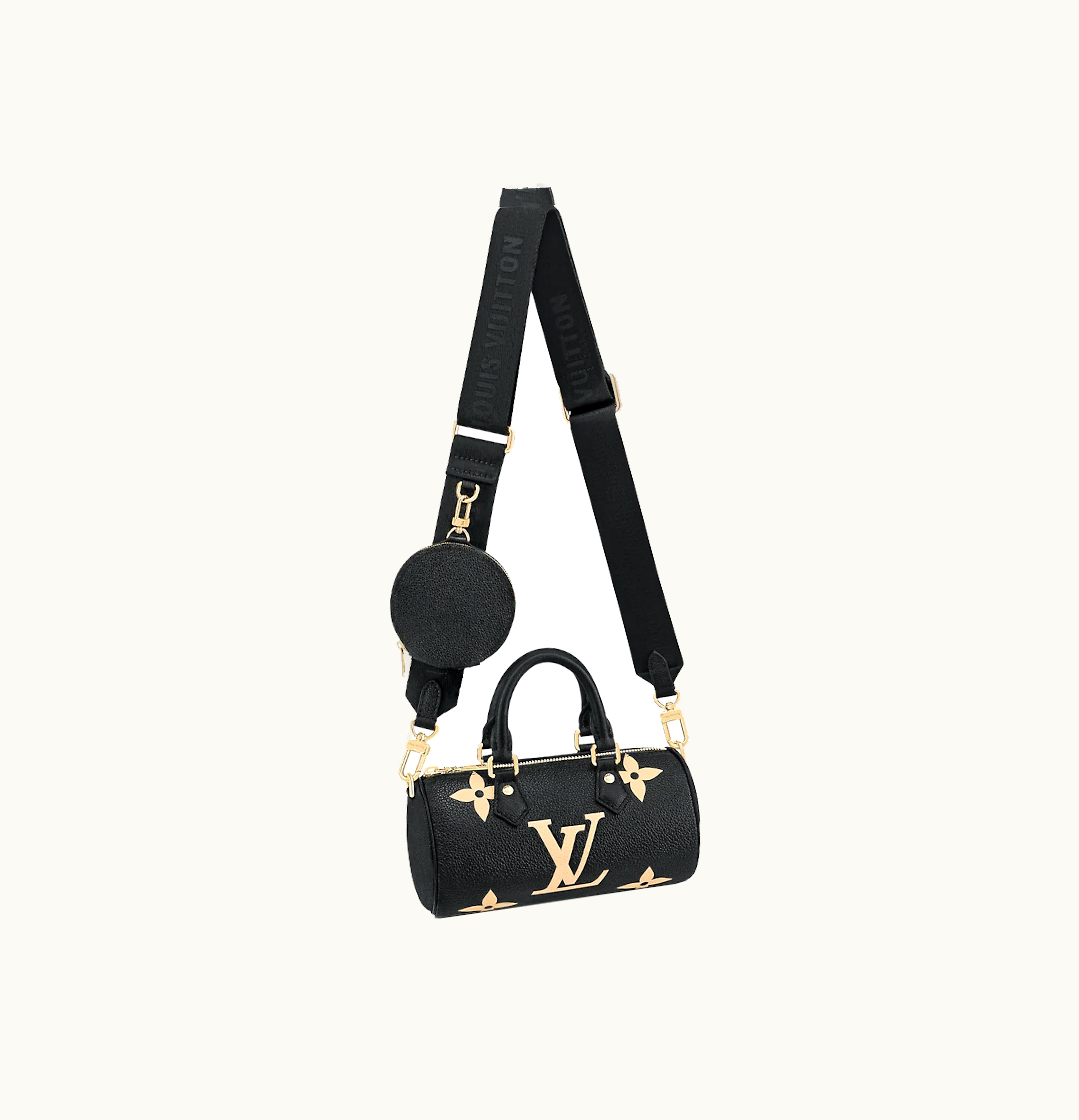 Louis Vuitton Louis Vuitton BB Papillon Bicolor Monogram Empriente Black Beige