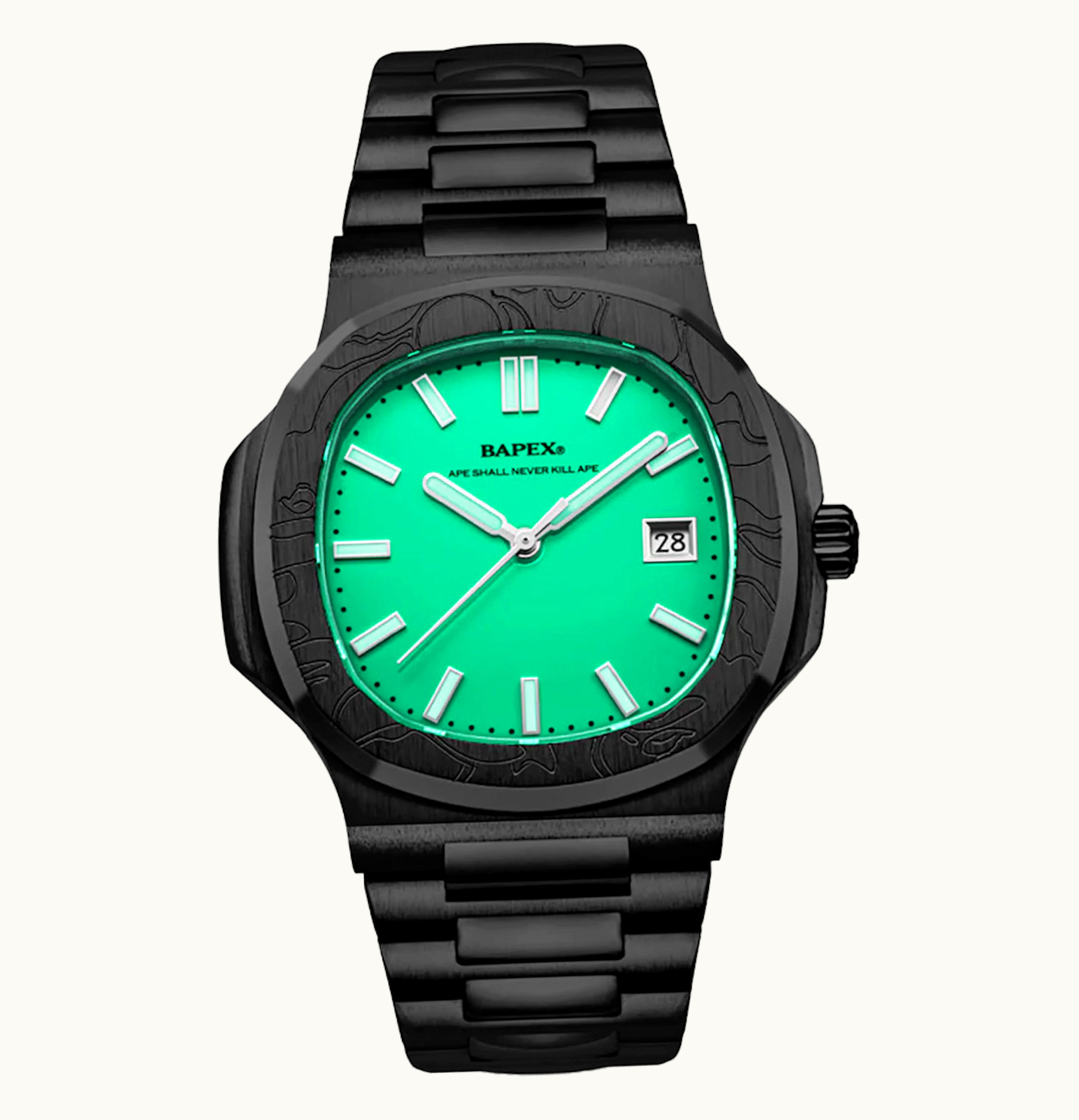 BAPE BAPE Type 10 Bapex Watch Black