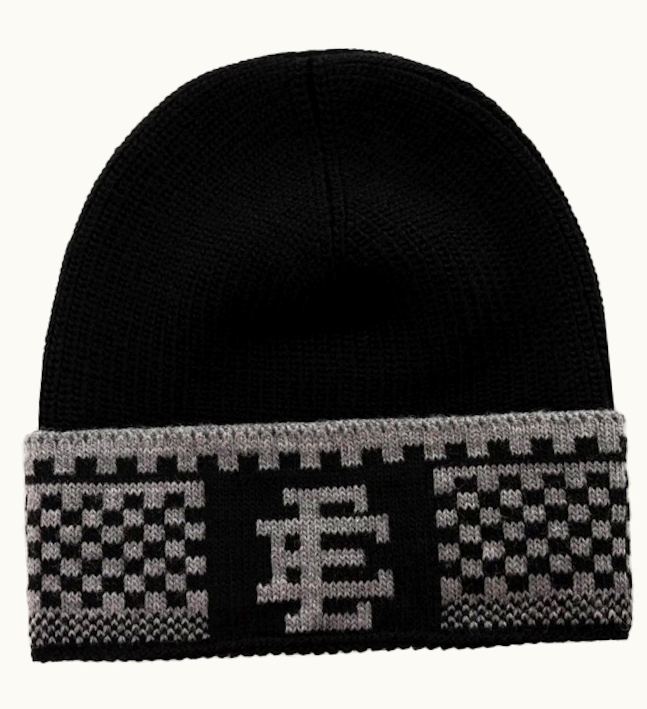 Eric Emanuel Eric Emanuel EE Checker Beanie Black Grey