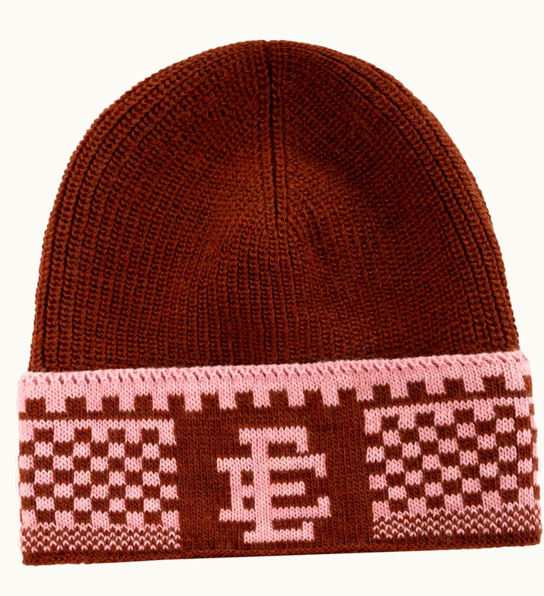 Eric Emanuel Eric Emanuel EE Beanie Brown Pink
