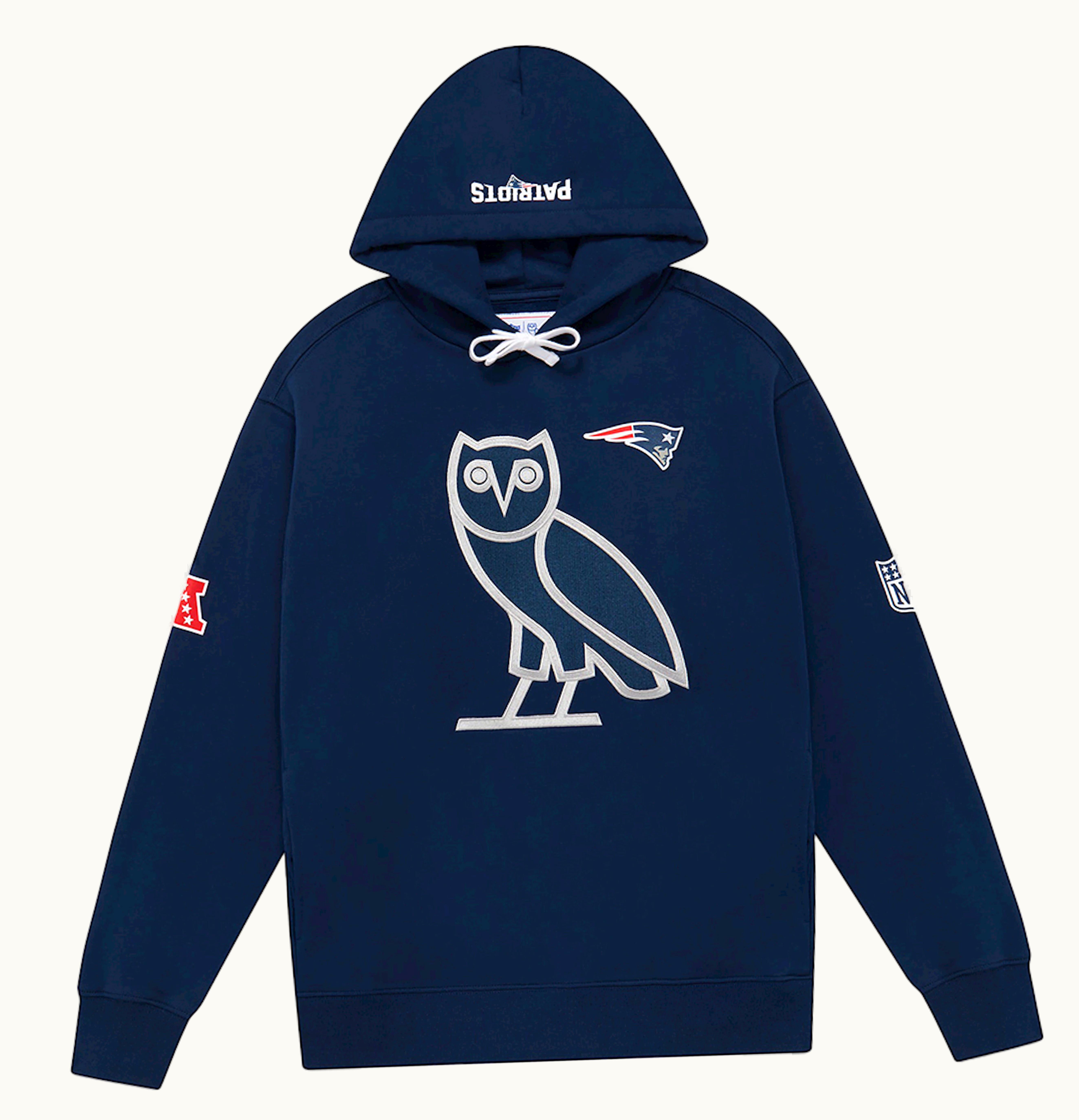 OVO OVO X NFL New England Patriots OG Hoodie Blue