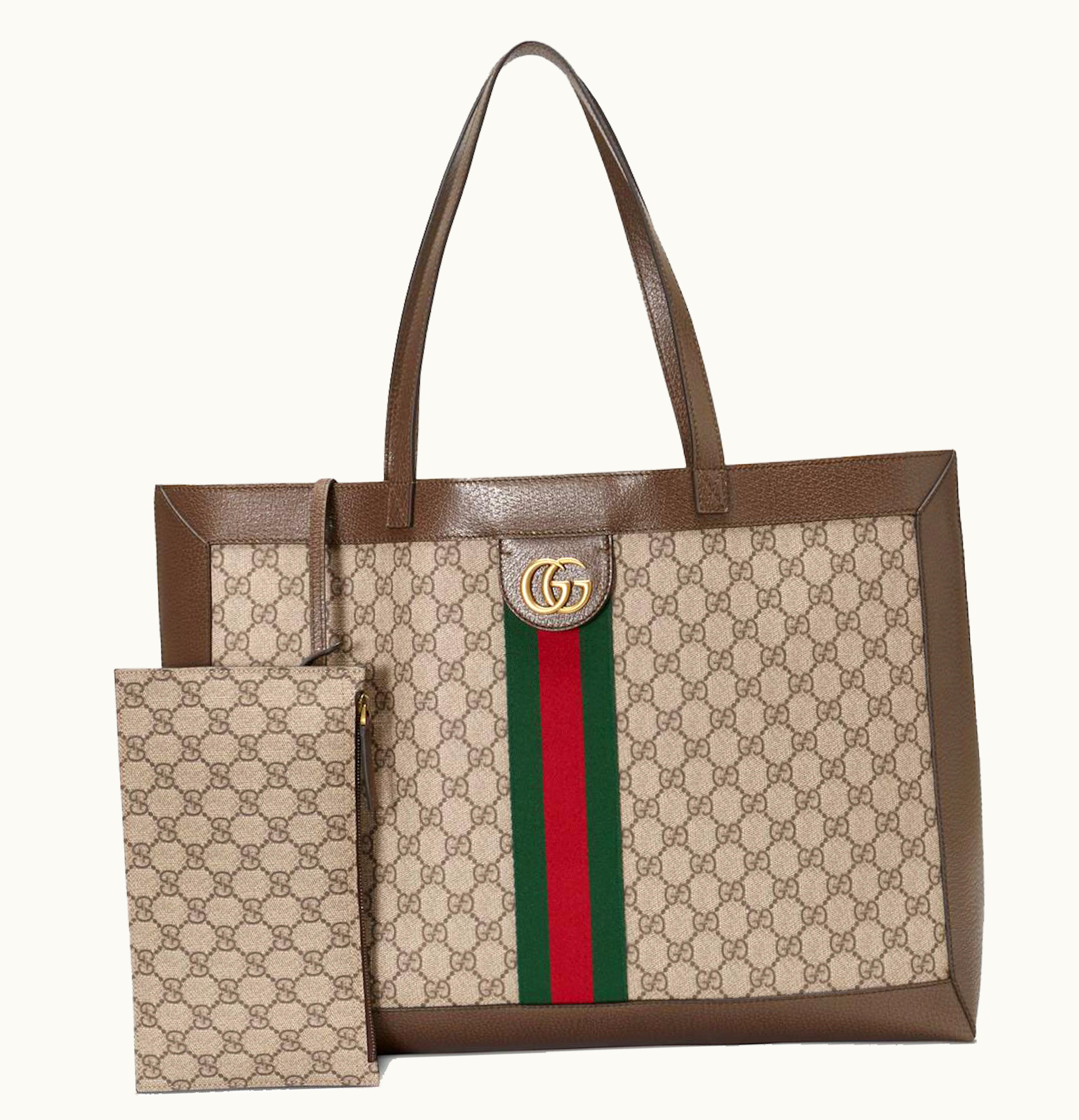 Gucci Gucci Ophidia Soft GG Supreme Medium Tote Beige Ebony