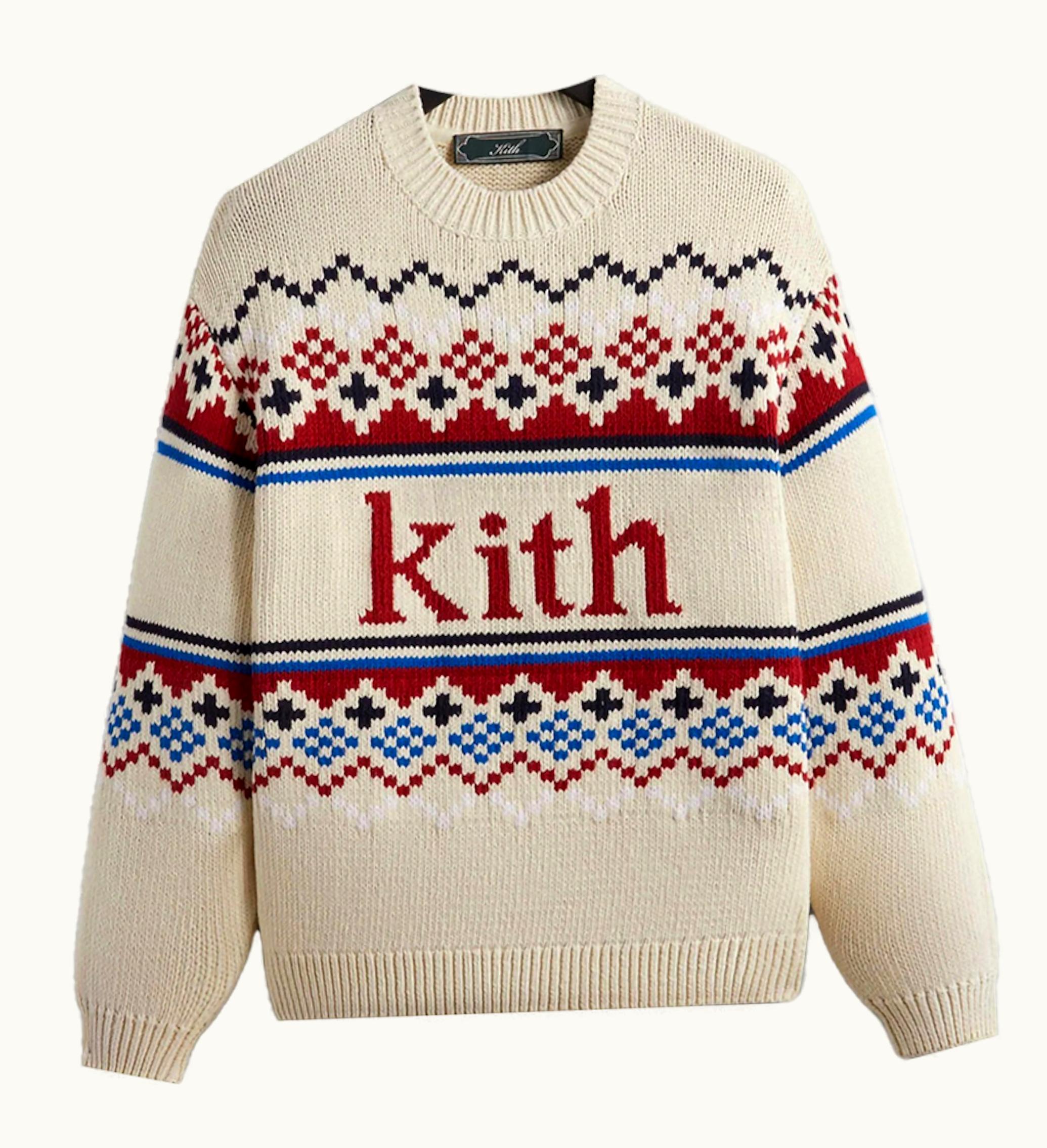 Kith Kith Kithmas Fairisle Sweater Sandrift