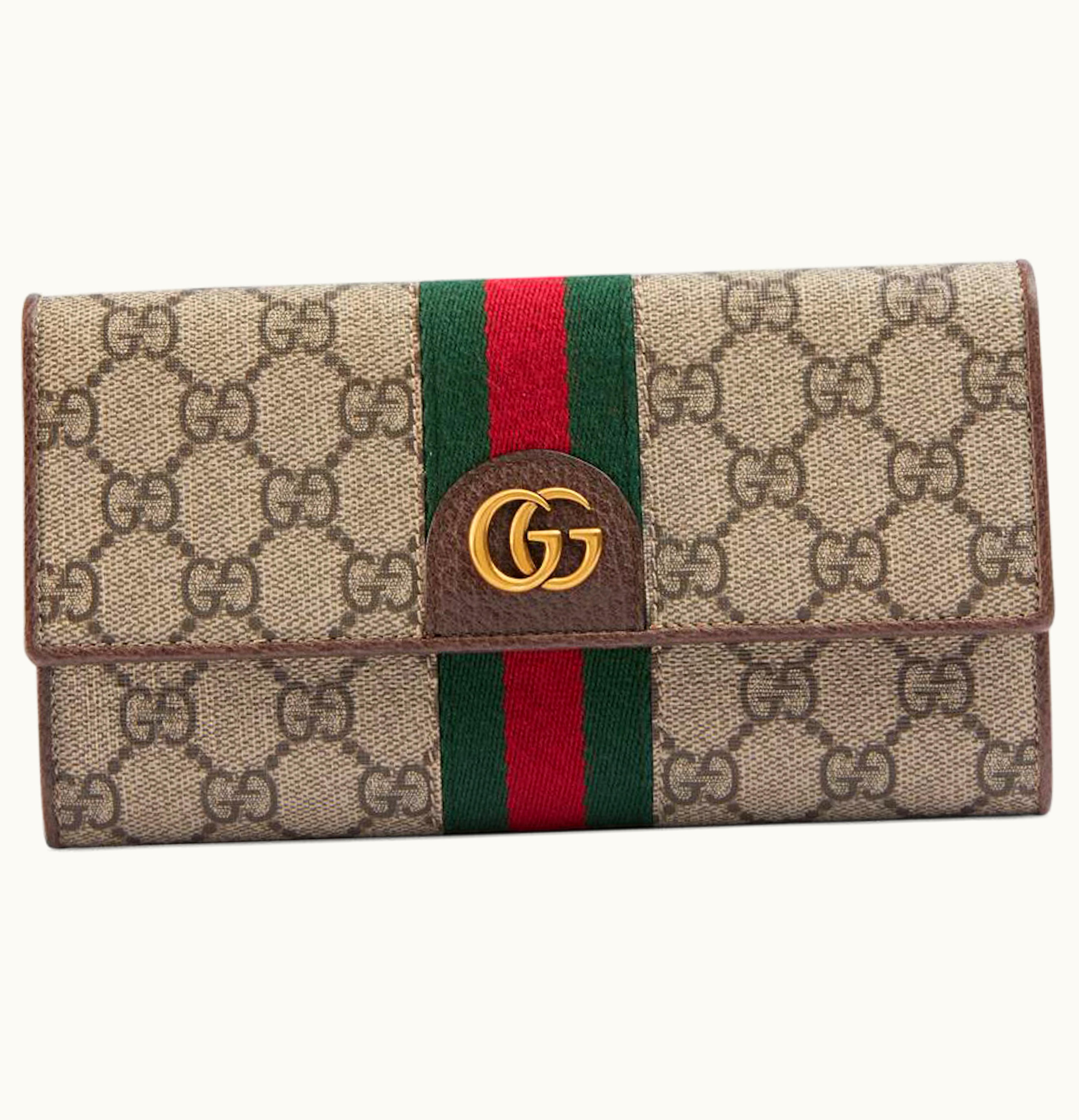 Gucci Gucci Continental Wallet Three Little Pigs Beige Ebony