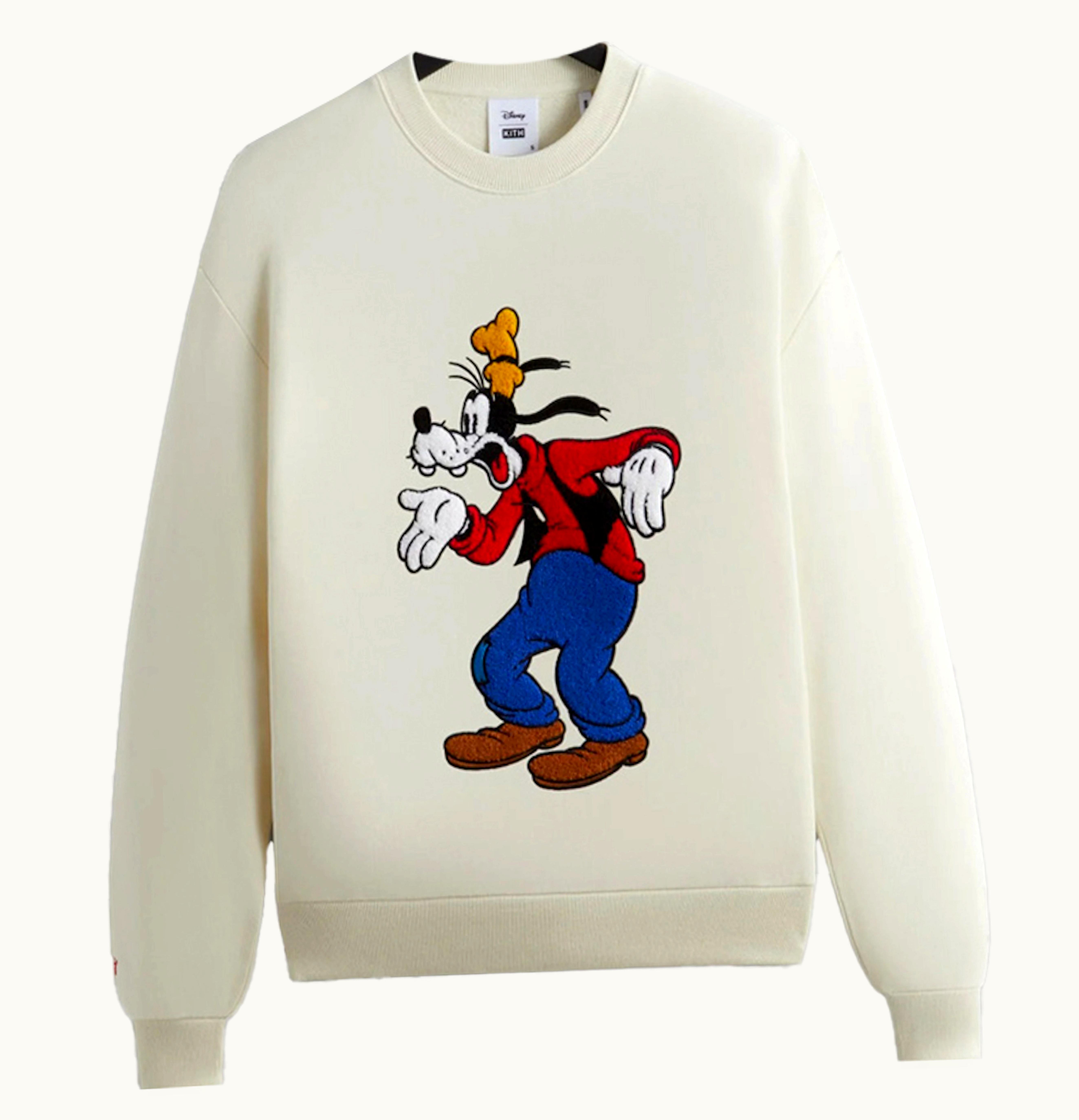 Kith Kith X Disney Mickey Friends Astonished Goofy Vintage Crewneck Sandrift Ph