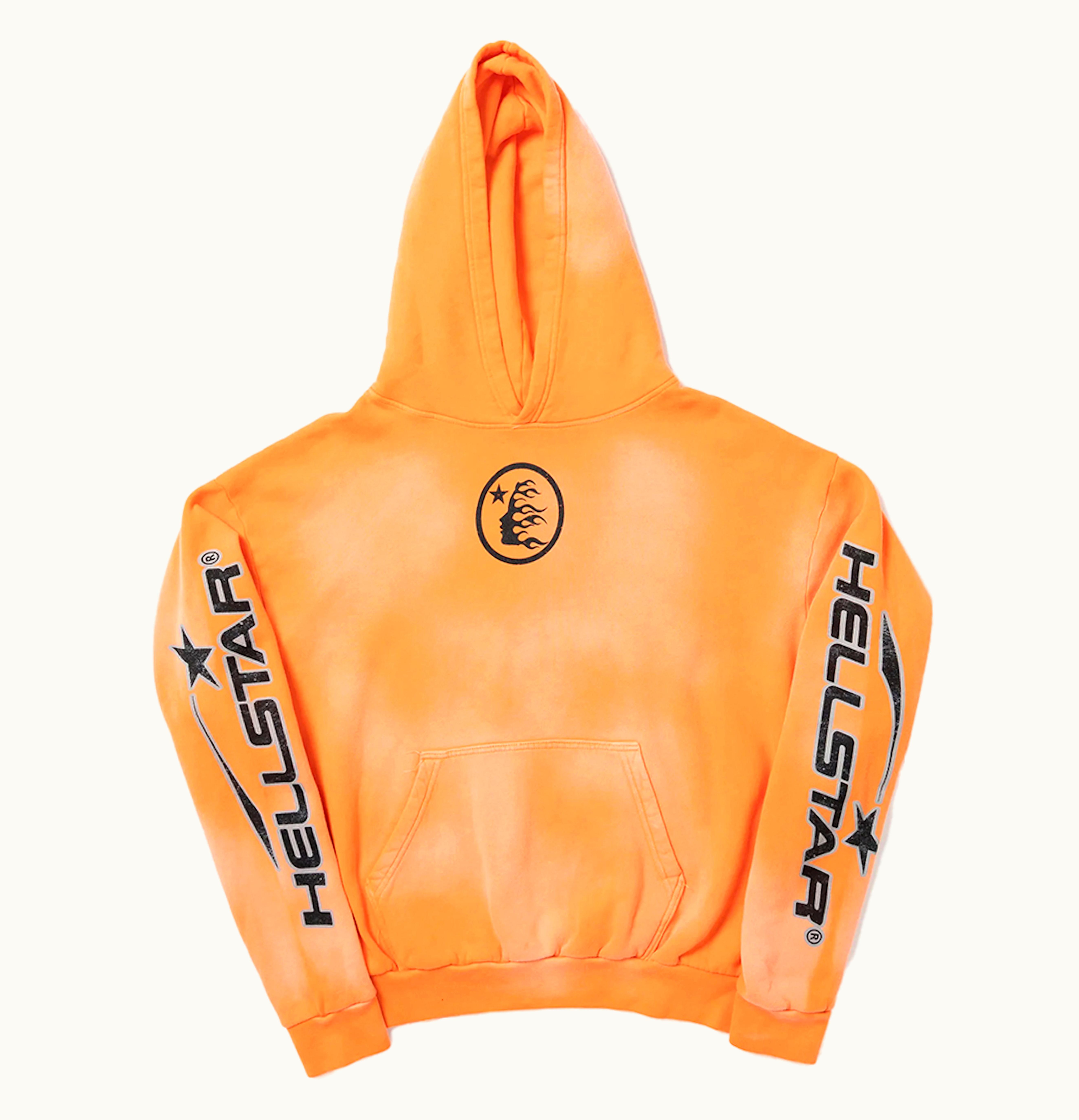 Hellstar Hellstar Fire Orange Hoodie Orange Dye
