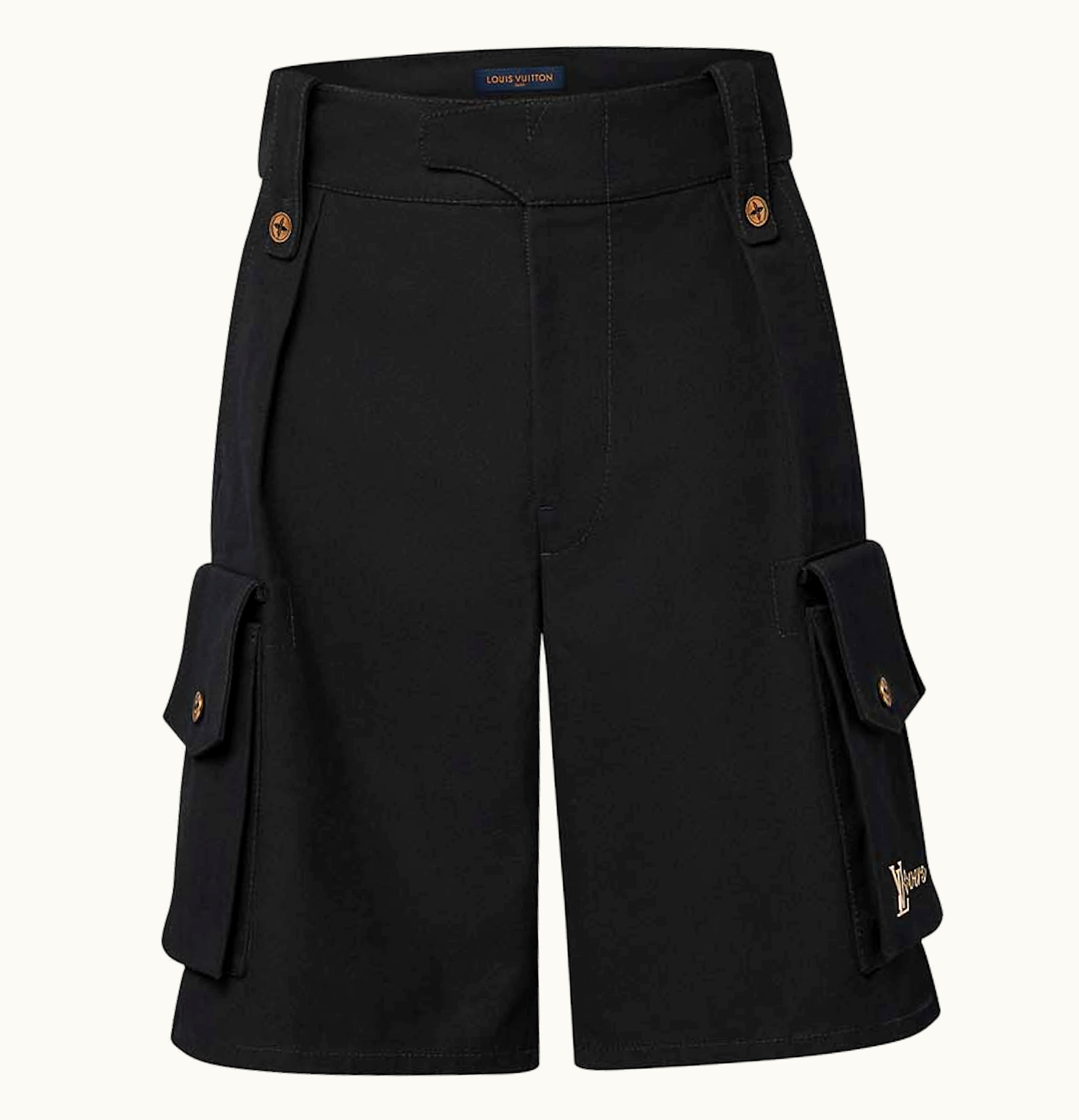 Louis Vuitton Louis Vuitton Cotton Utility Cargo Shorts Black