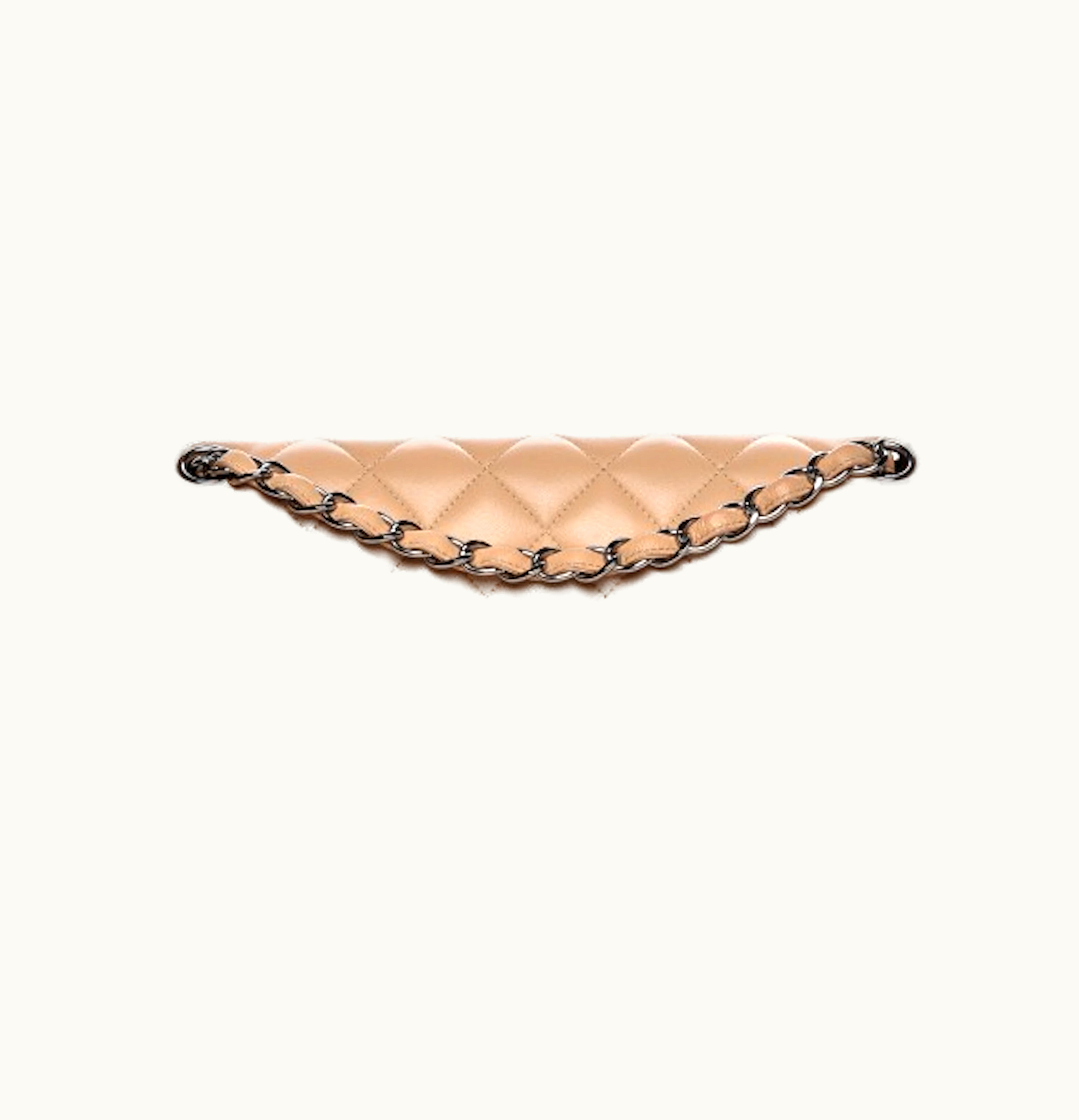 Chanel Chanel Double Flap Jumbo Quilted Beige