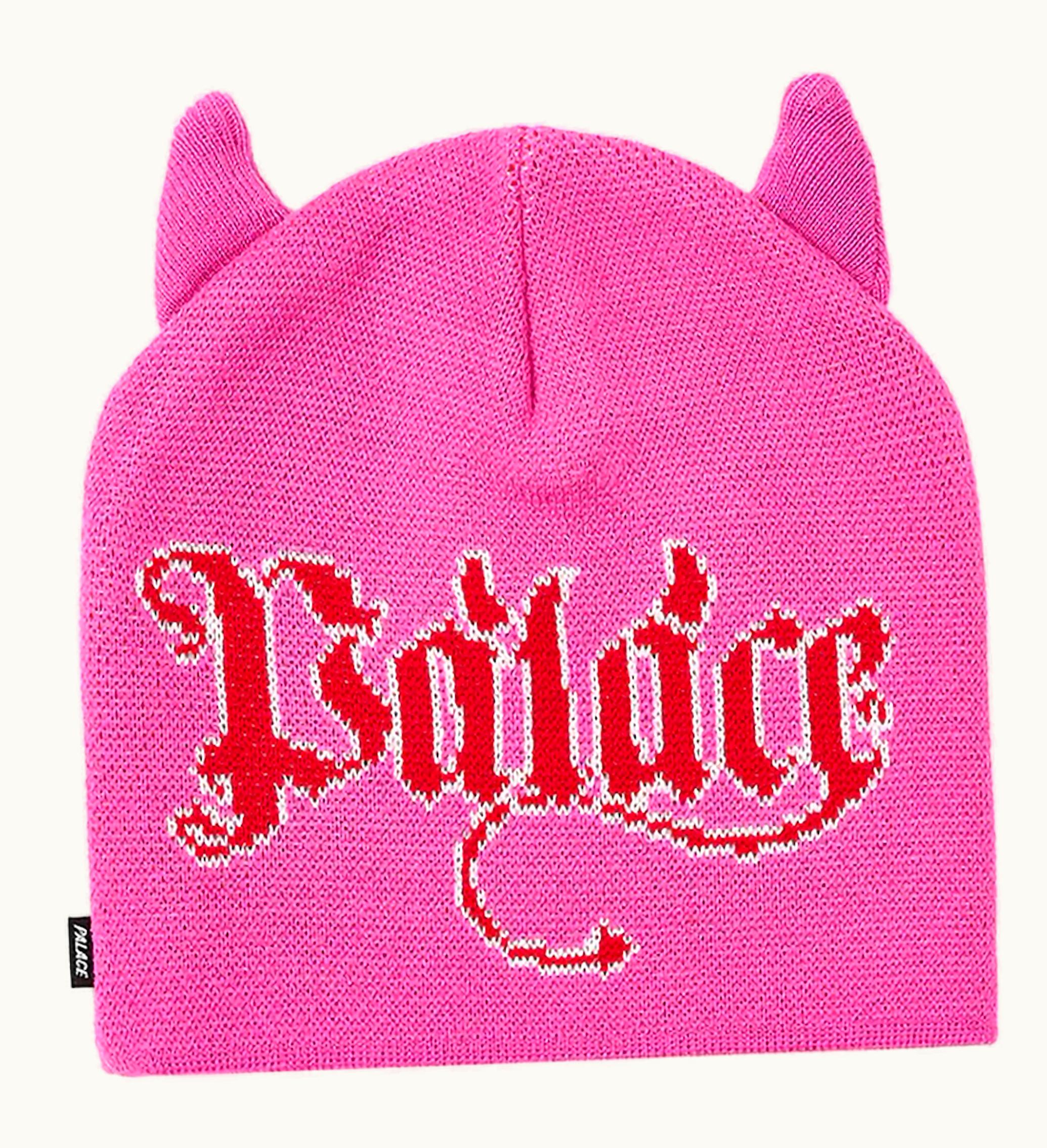 Palace Palace Horny Nein Cuff Beanie Shock Pink