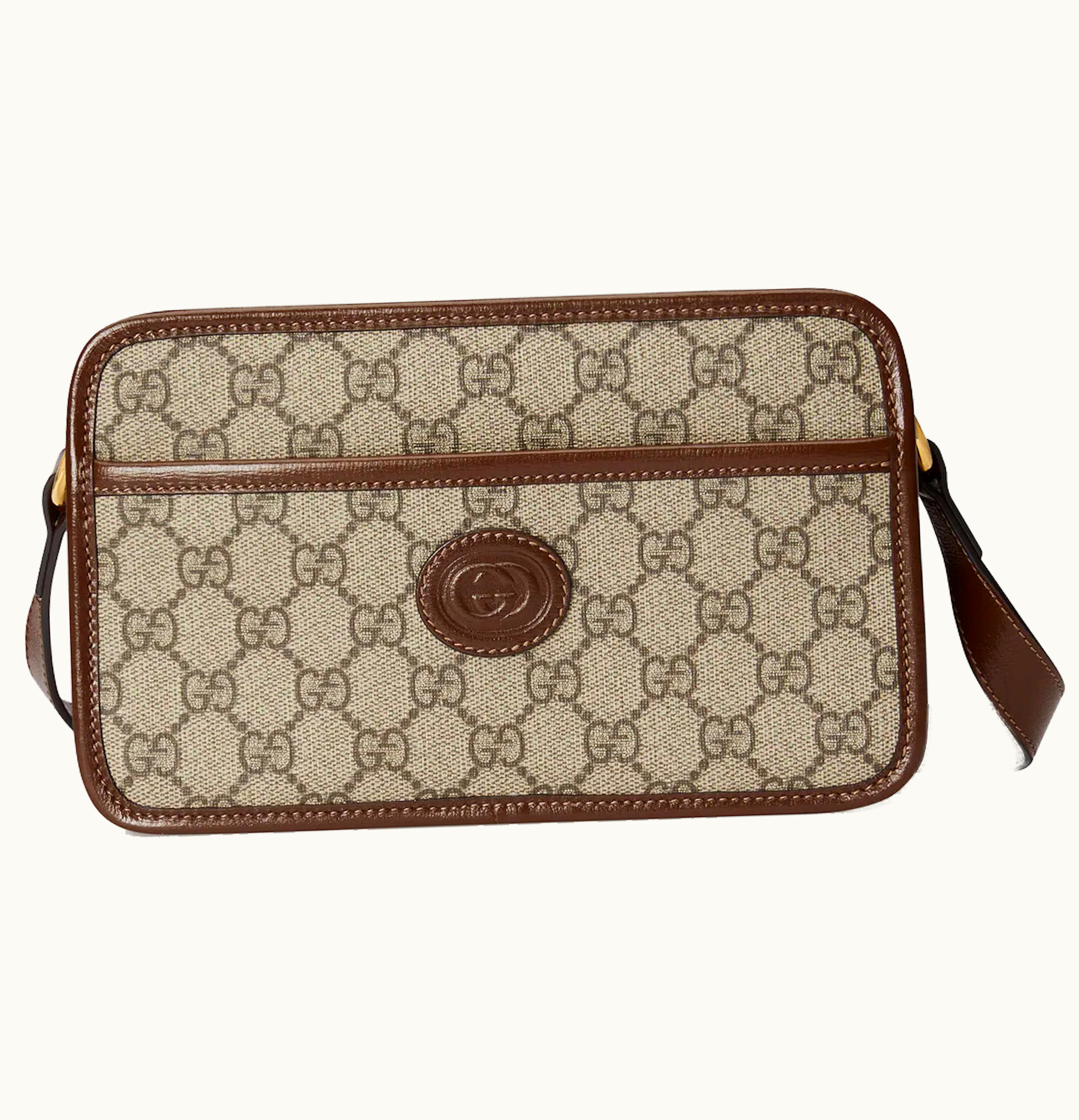 Gucci Gucci Mini Bag with Interlocking G Beige Ebony