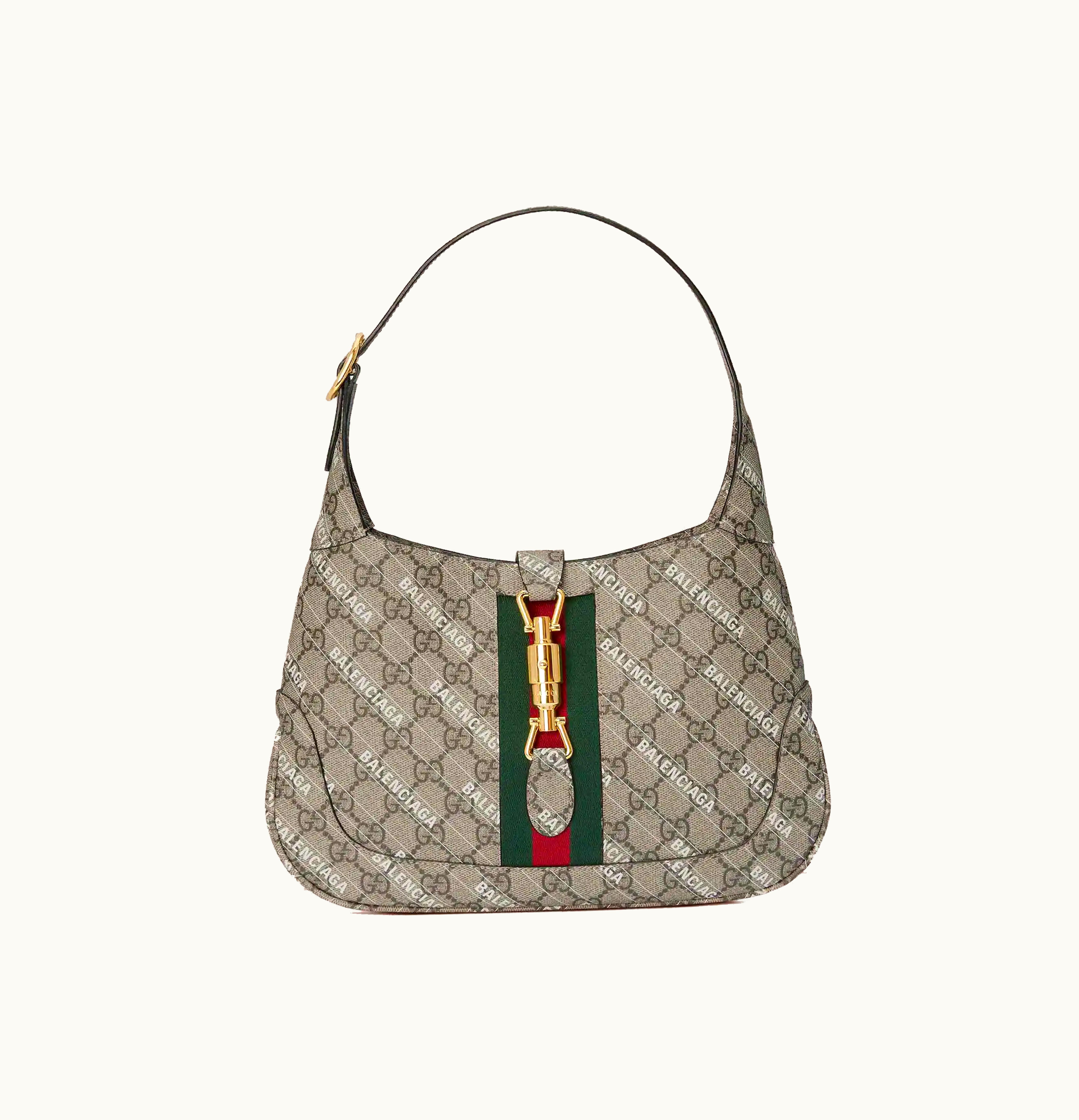 Gucci Gucci x Balenciaga The Hacker Project Small Jackie 1961 Beige Ebony
