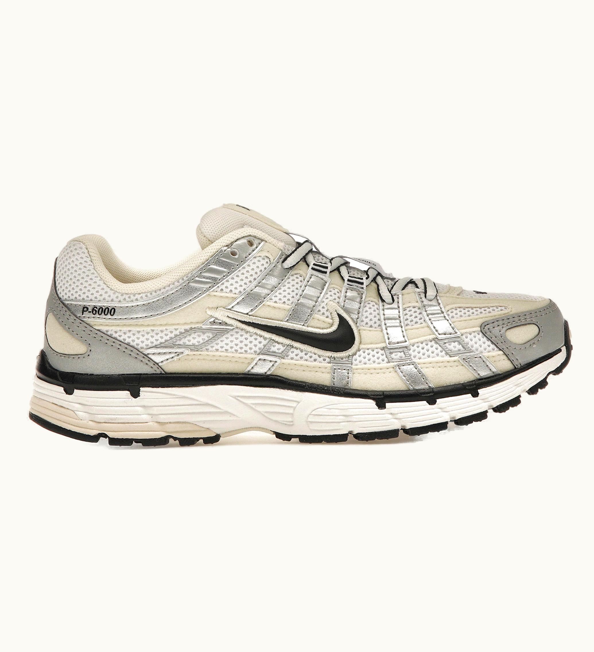 Nike Nike P 6000 Coconut Milk Metallic Silver Womens