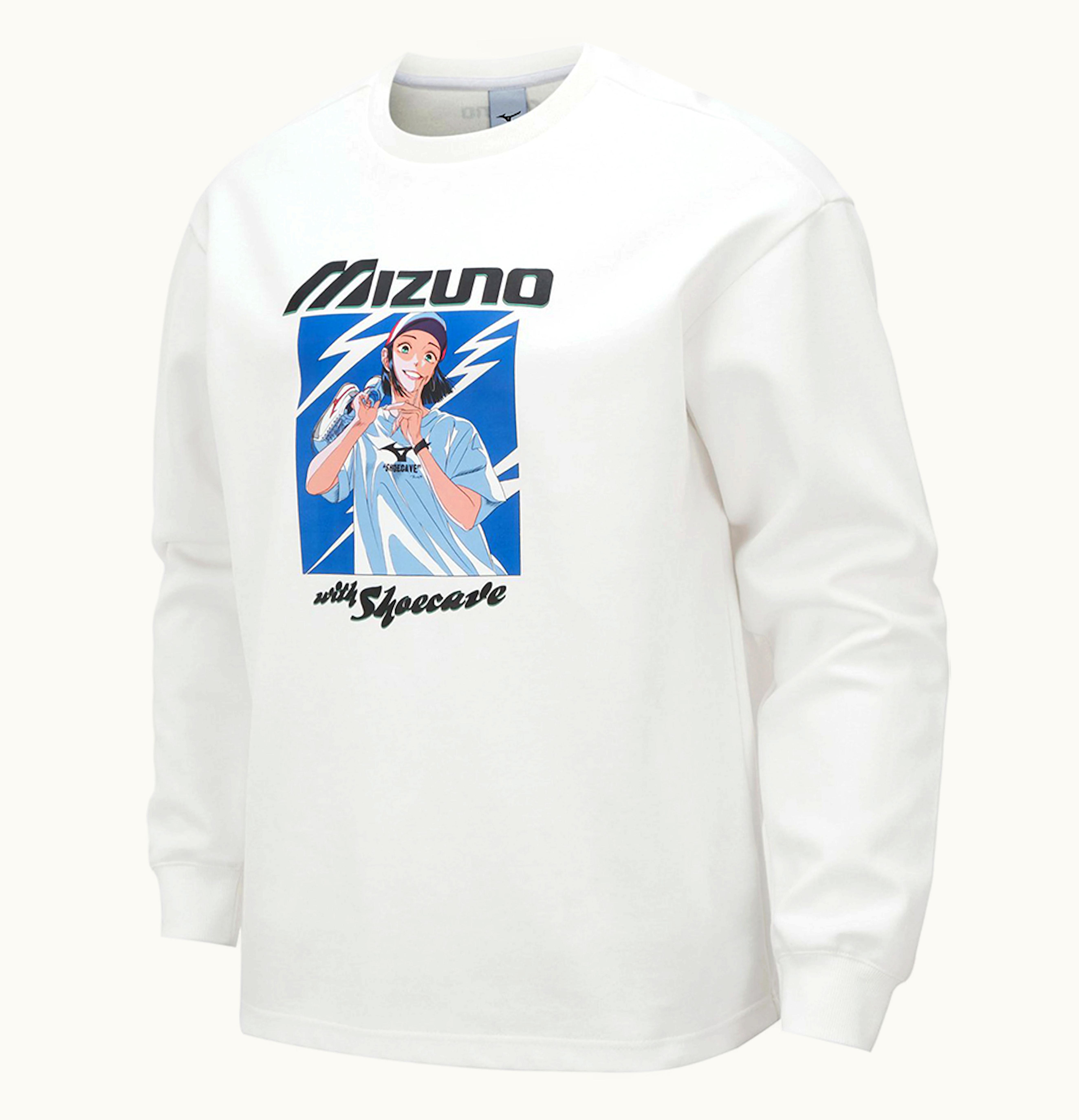 Mizuno Mizuno X Shoecave L S T Shirt White