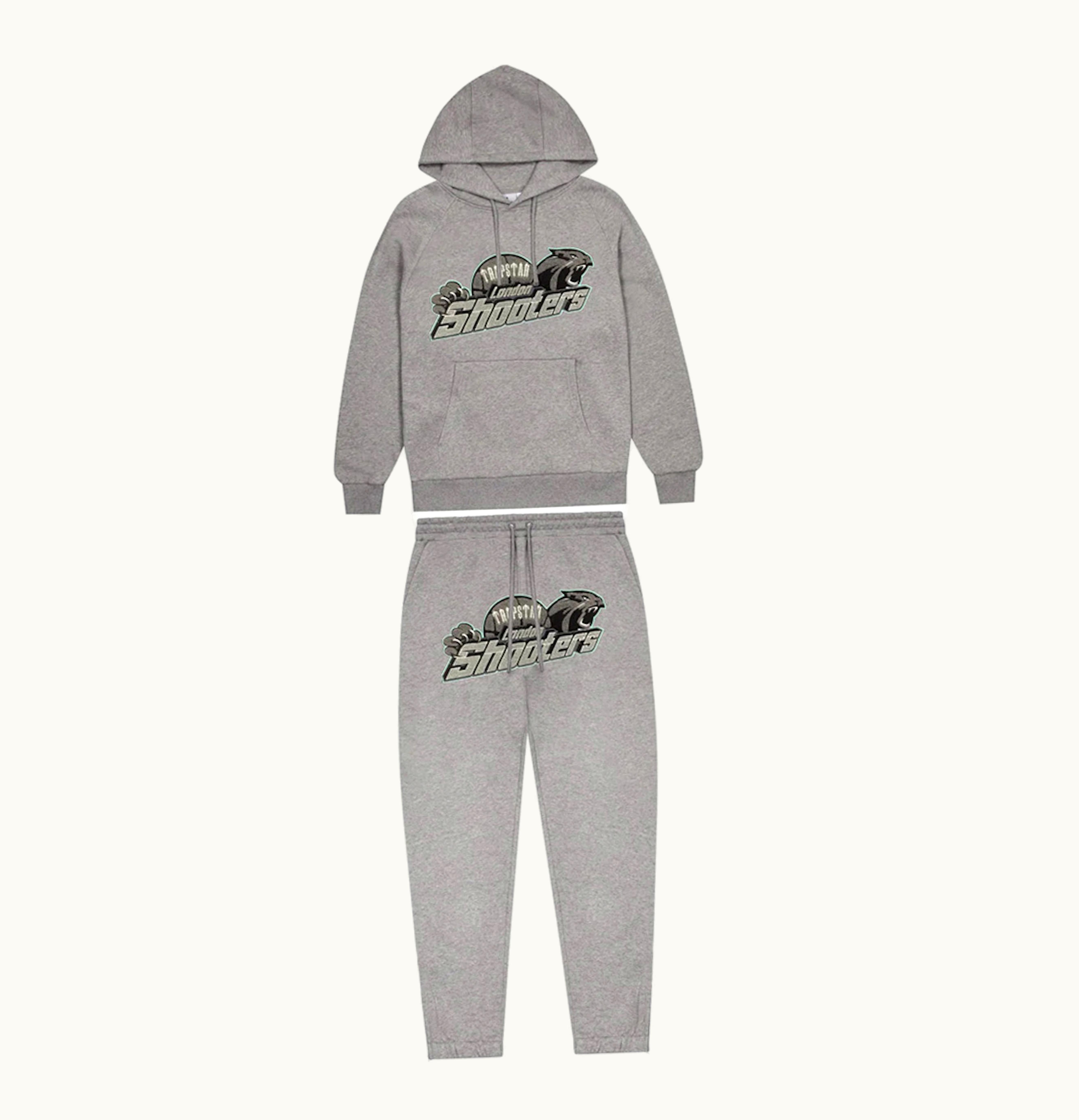 Trapstar Trapstar Shooters Hoodie Tracksuit Grey Teal