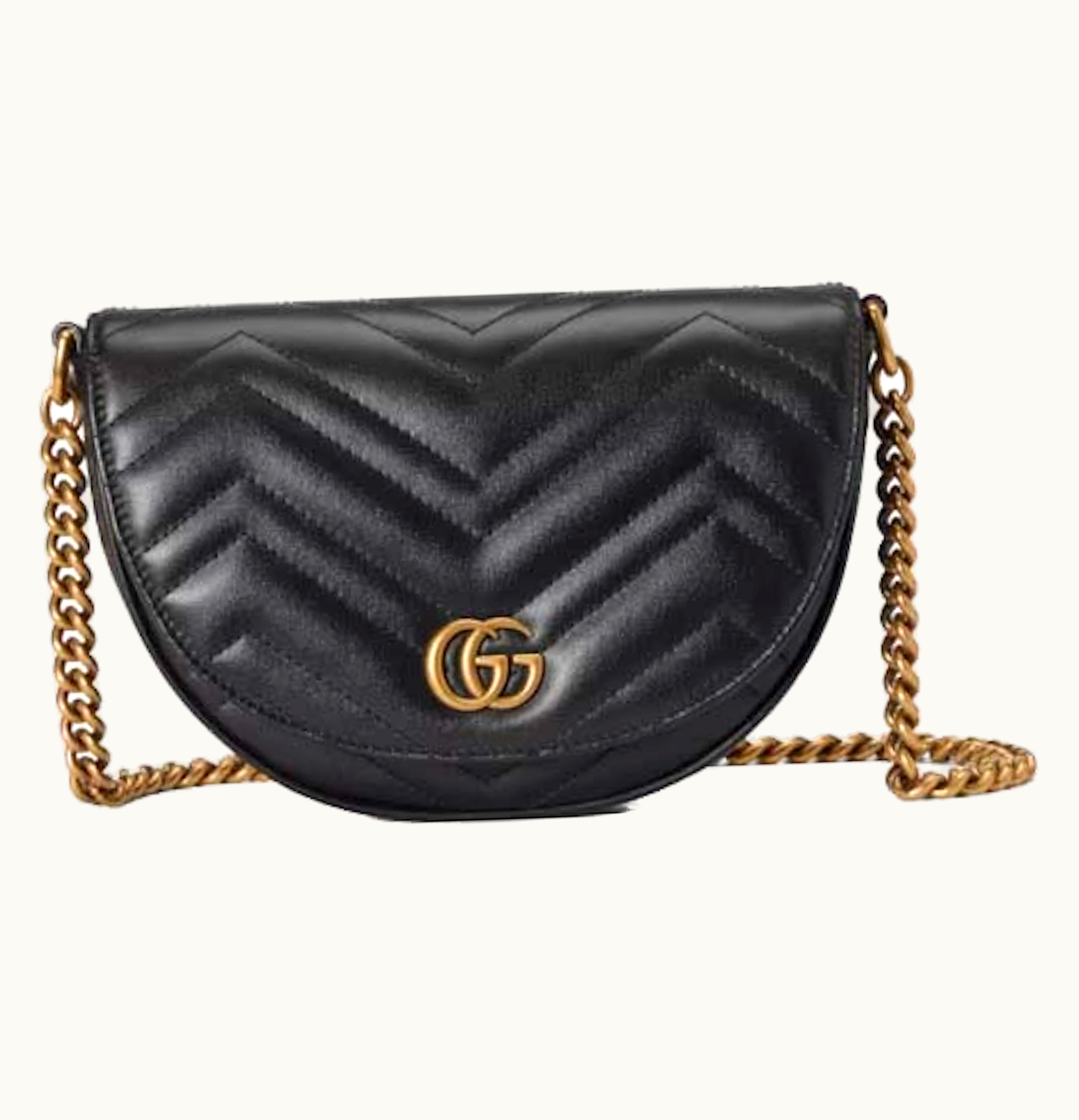 Gucci Gucci GG Marmont Matelasse Chain Mini Bag Black