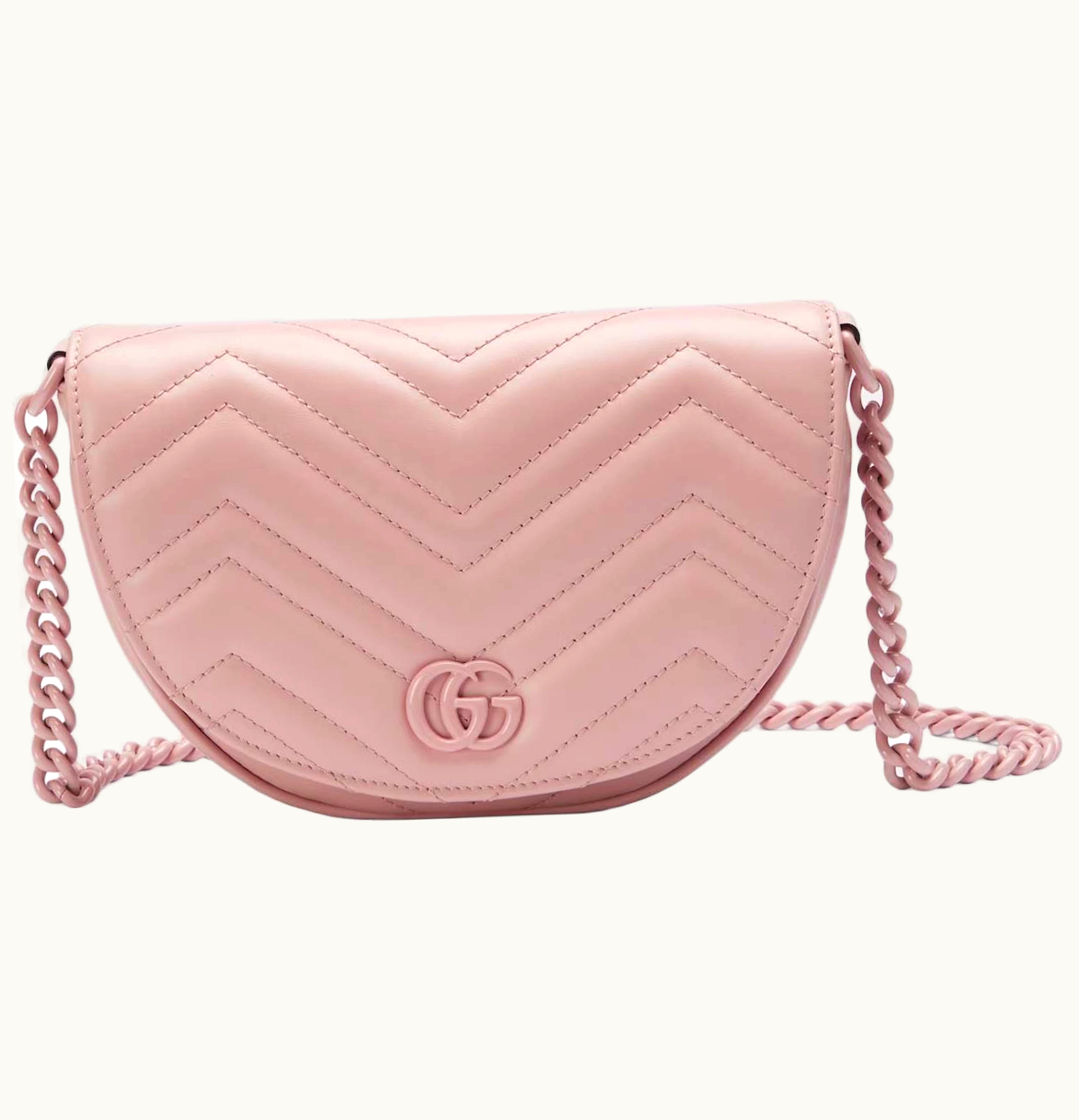 Gucci Gucci GG Marmont Matelasse Chain Mini Bag Light Pink