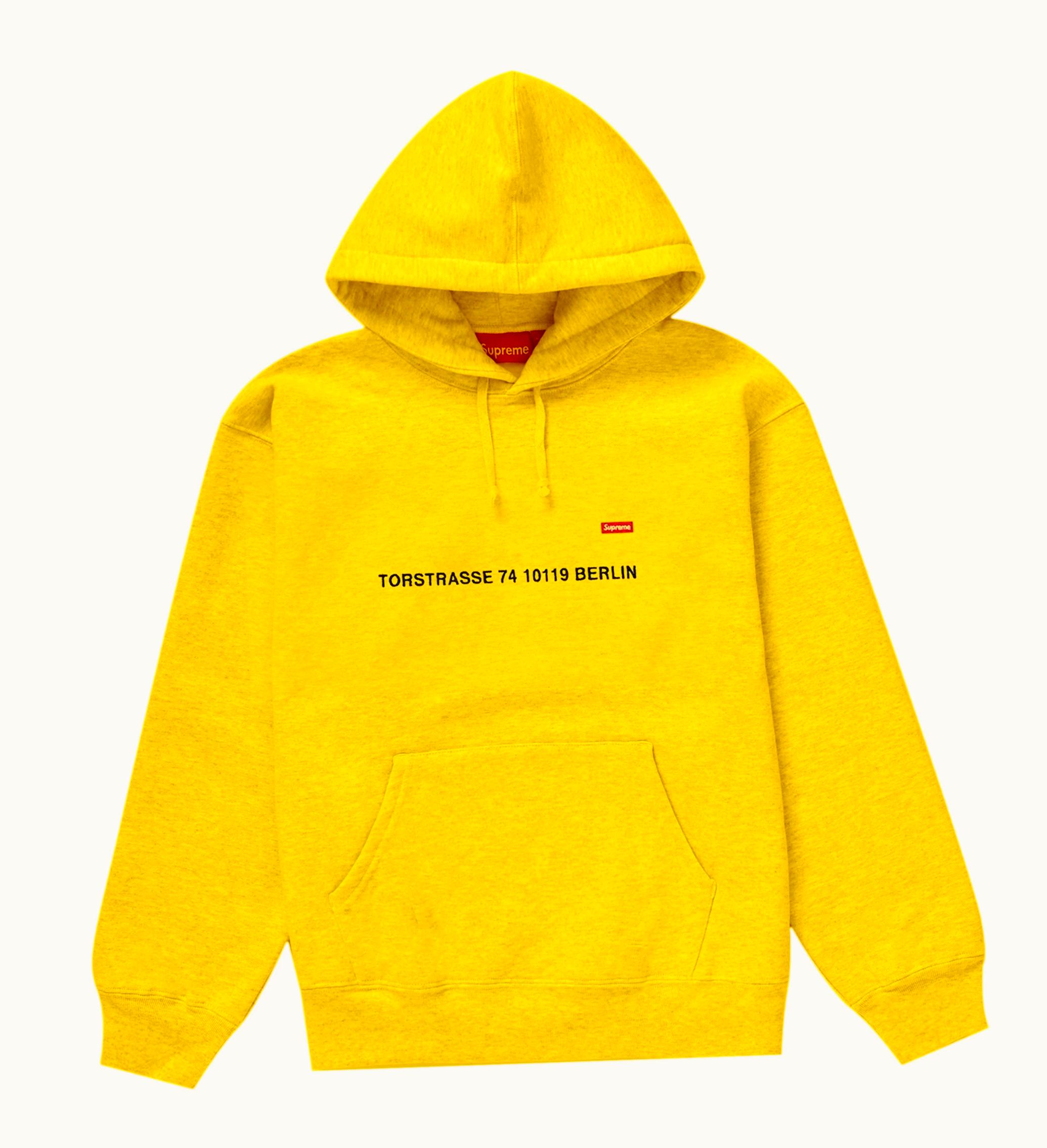 Supreme Supreme Berlin Shop Small Box Hooded Sweatshirt Yellow