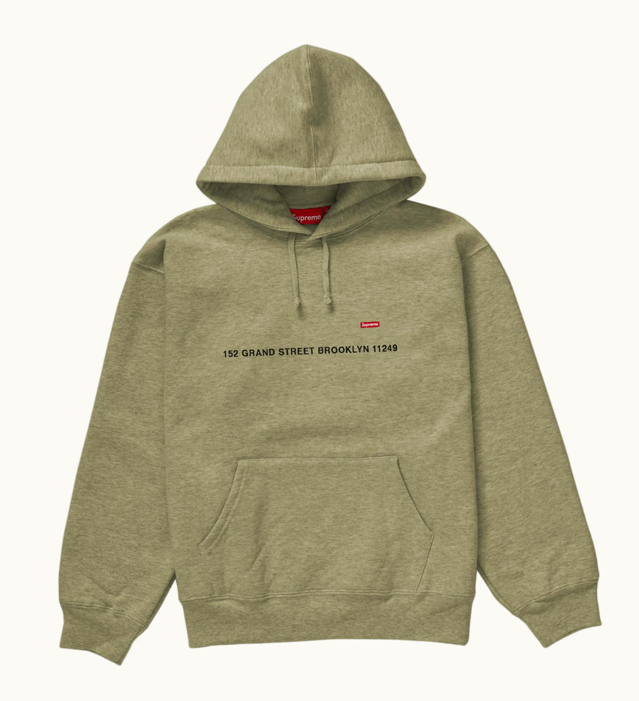 Supreme Supreme Brooklyn Shop Small Box Hooded Sweatshirt Light Olive