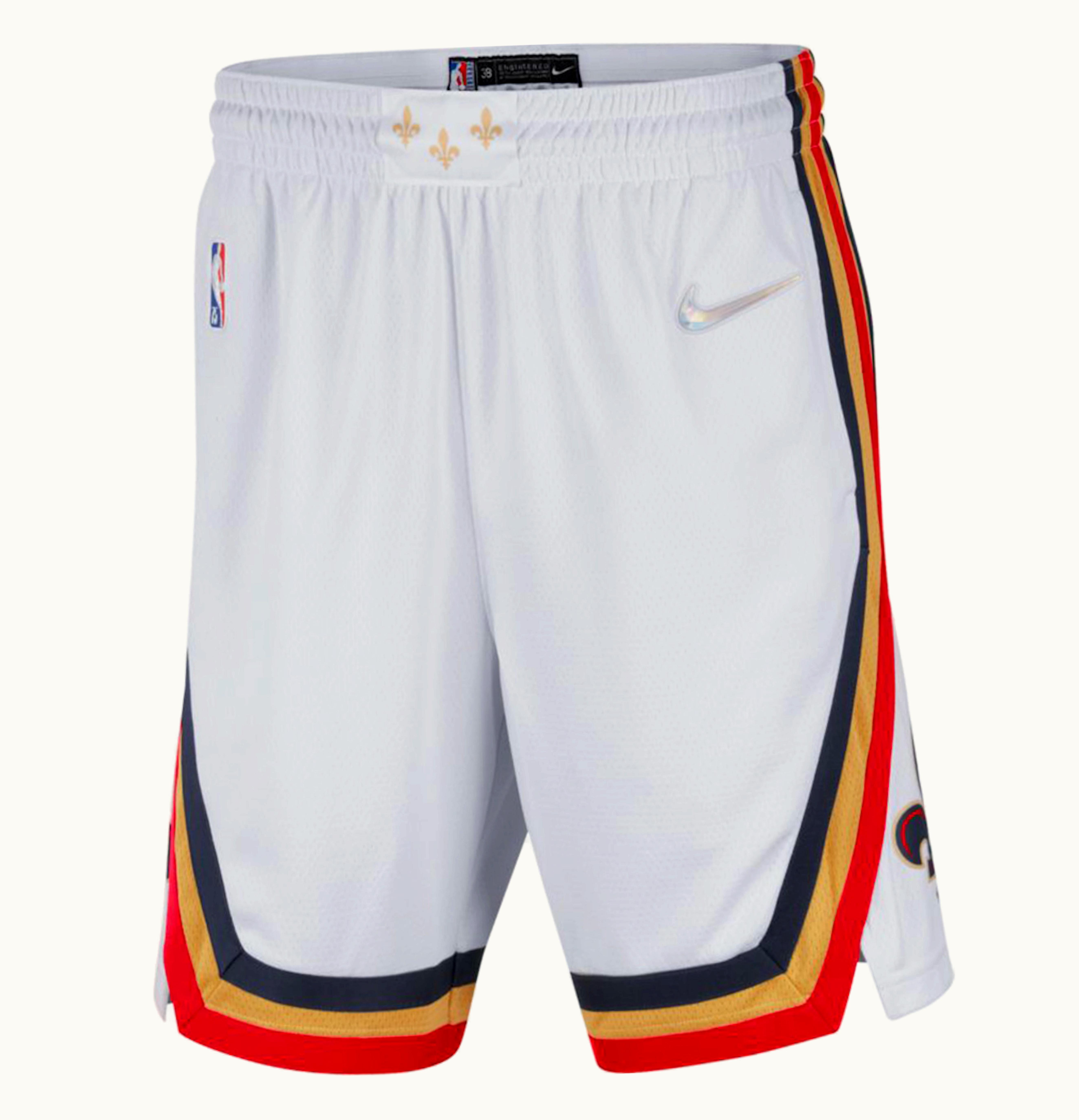 Nike Nike New Orleans City Edition Pelicans Shorts White