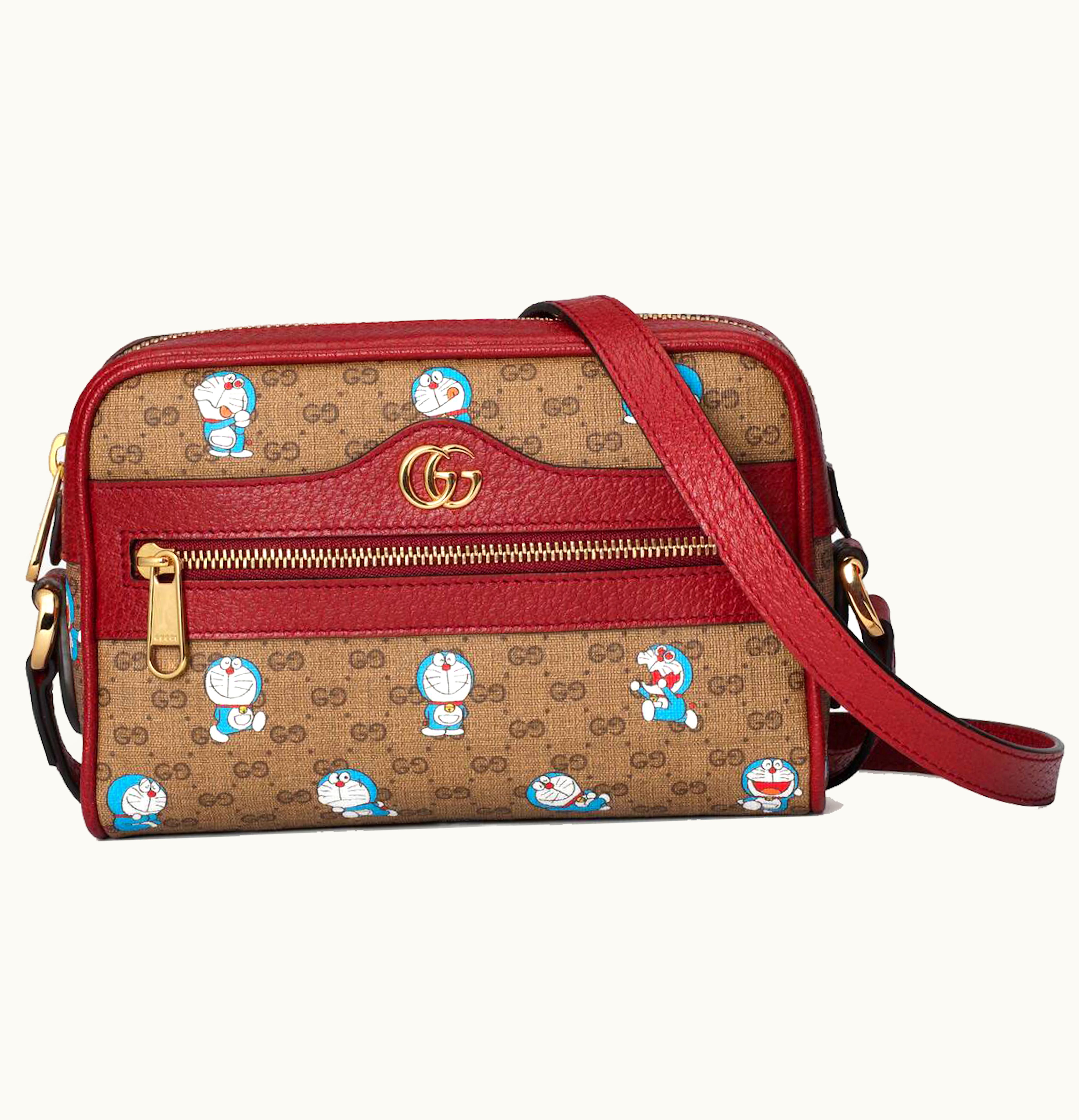 Gucci Gucci x Doraemon Mini Bag Ebony Beige