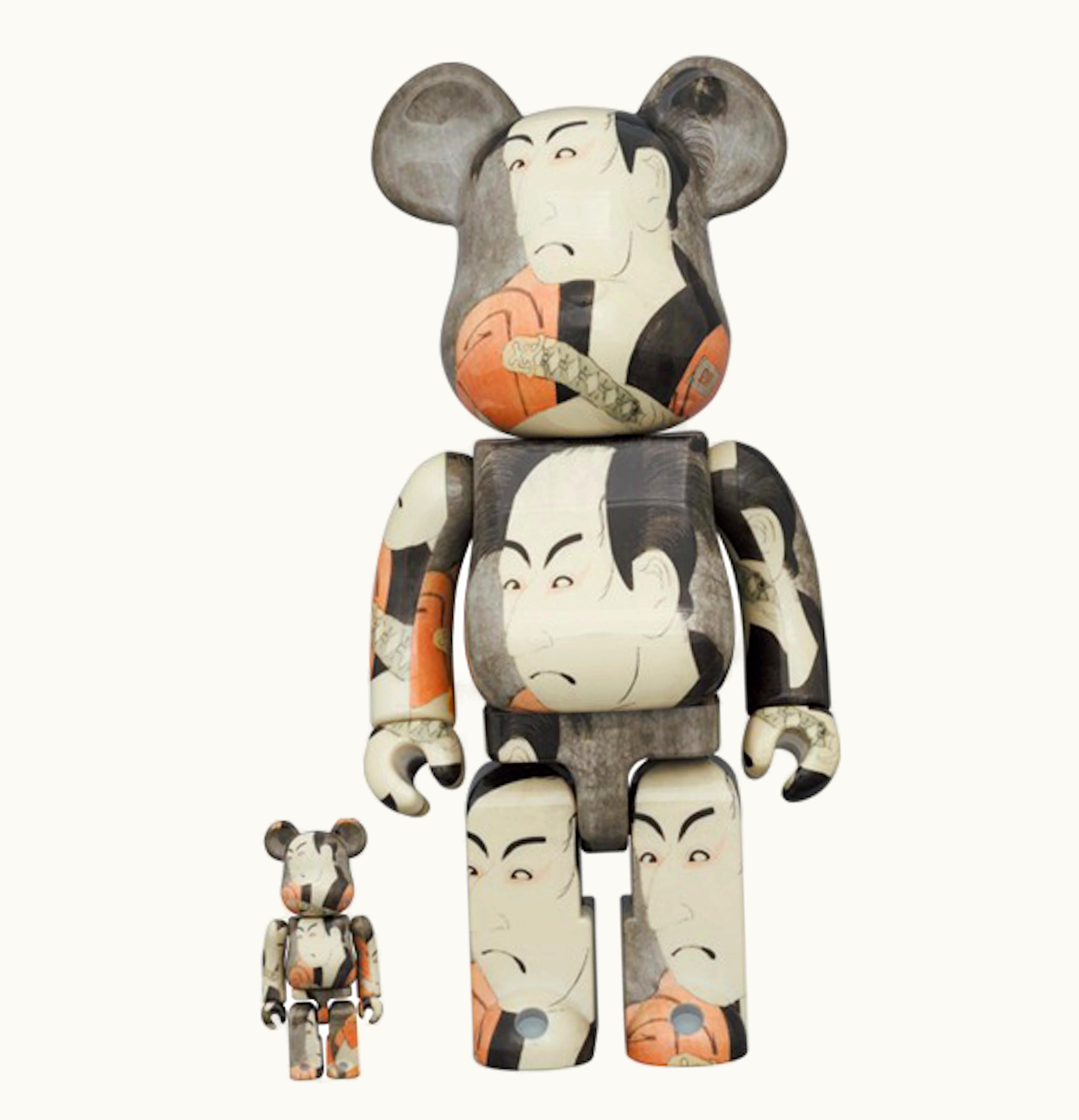 Bearbrick Bearbrick Boston Museum Toshusai Sharaku Nakura Ippei From Ichikawa Mengakuzo 100 400 Set