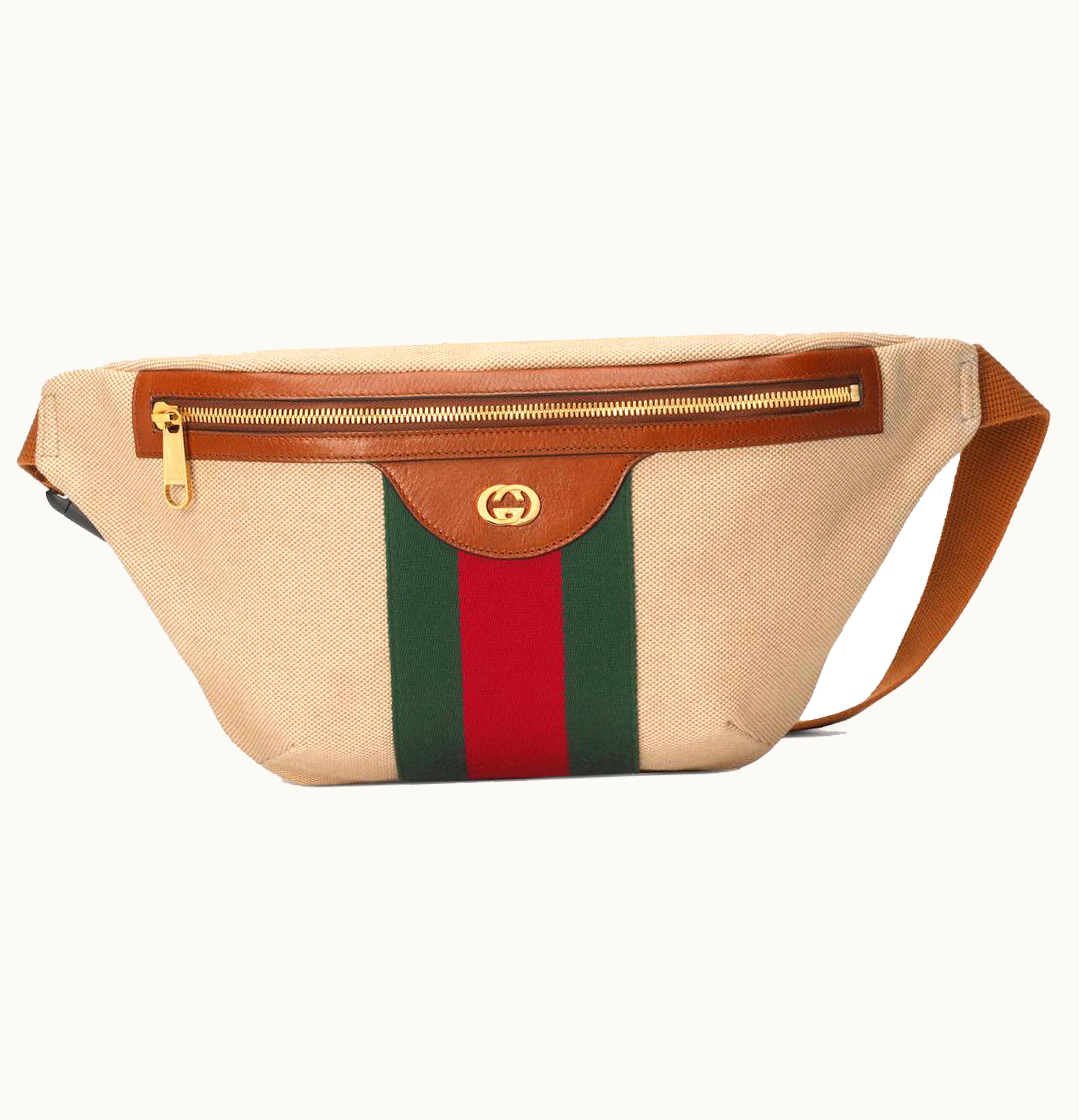 Gucci Gucci Vintage Belt Bag Canvas Beige