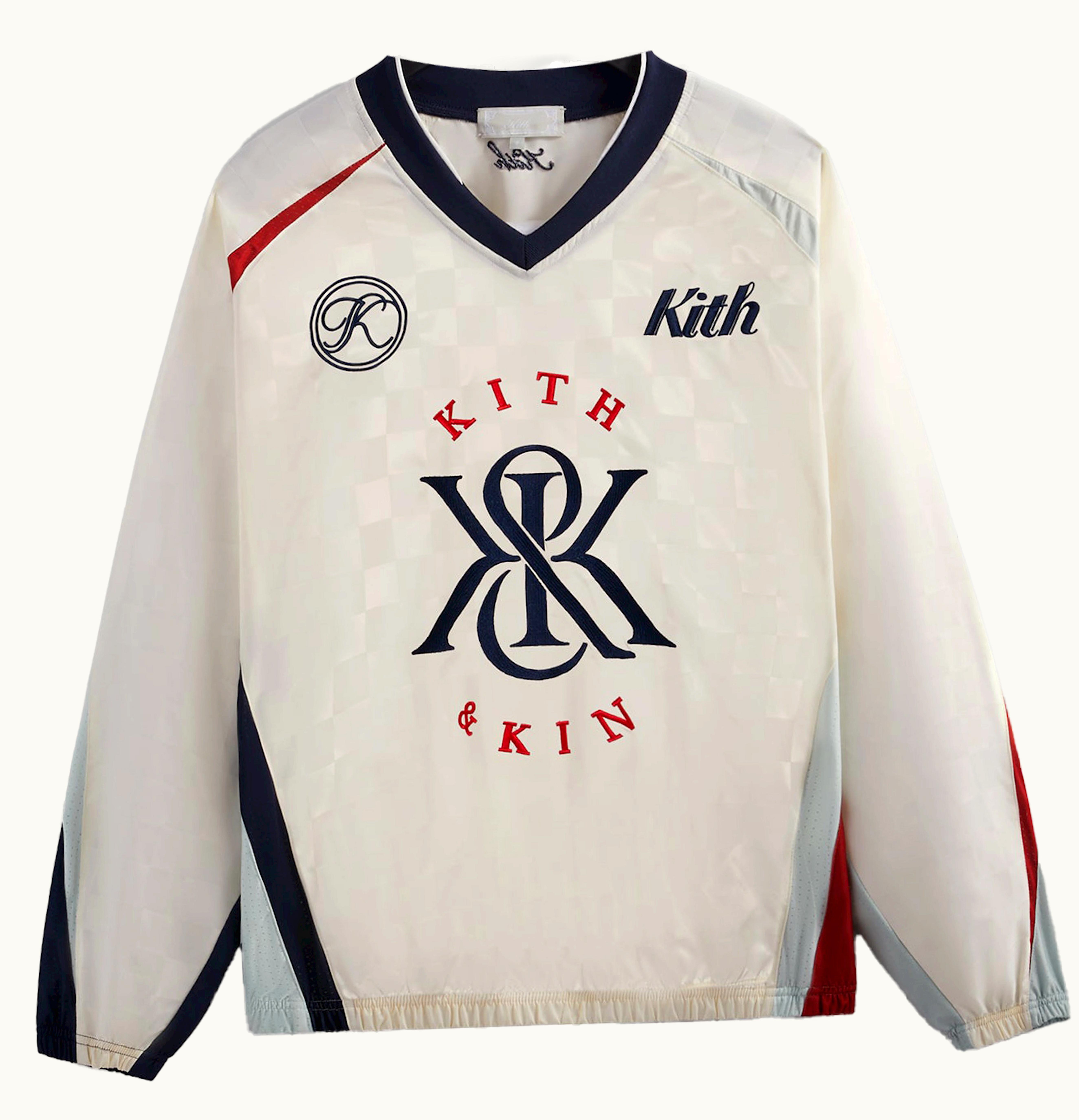 Kith Kith Checkered Satin Dayton Combo Pullover Sandrift