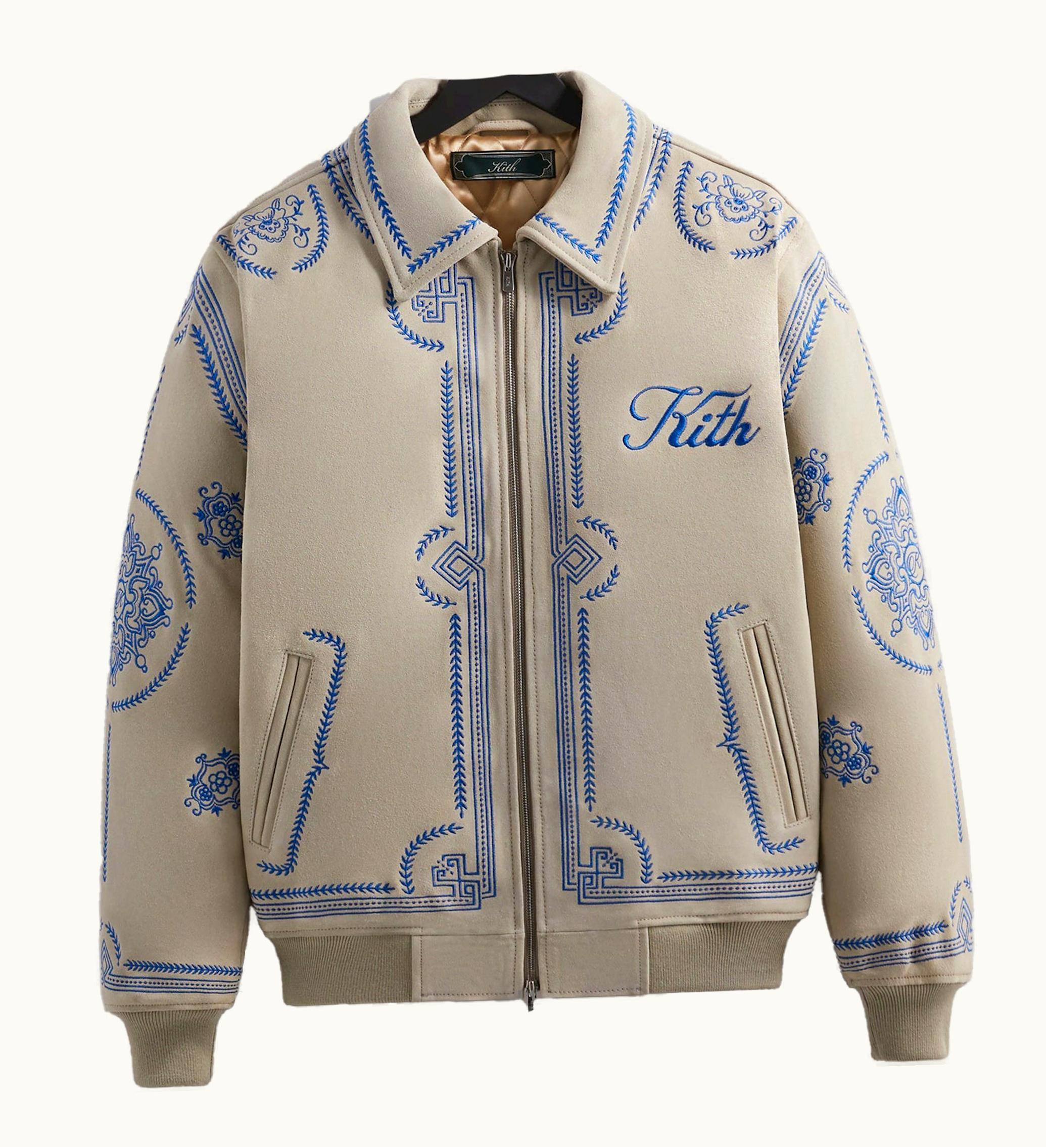 Kith Kith Lamont Suede Coaches Jacket Sandrift