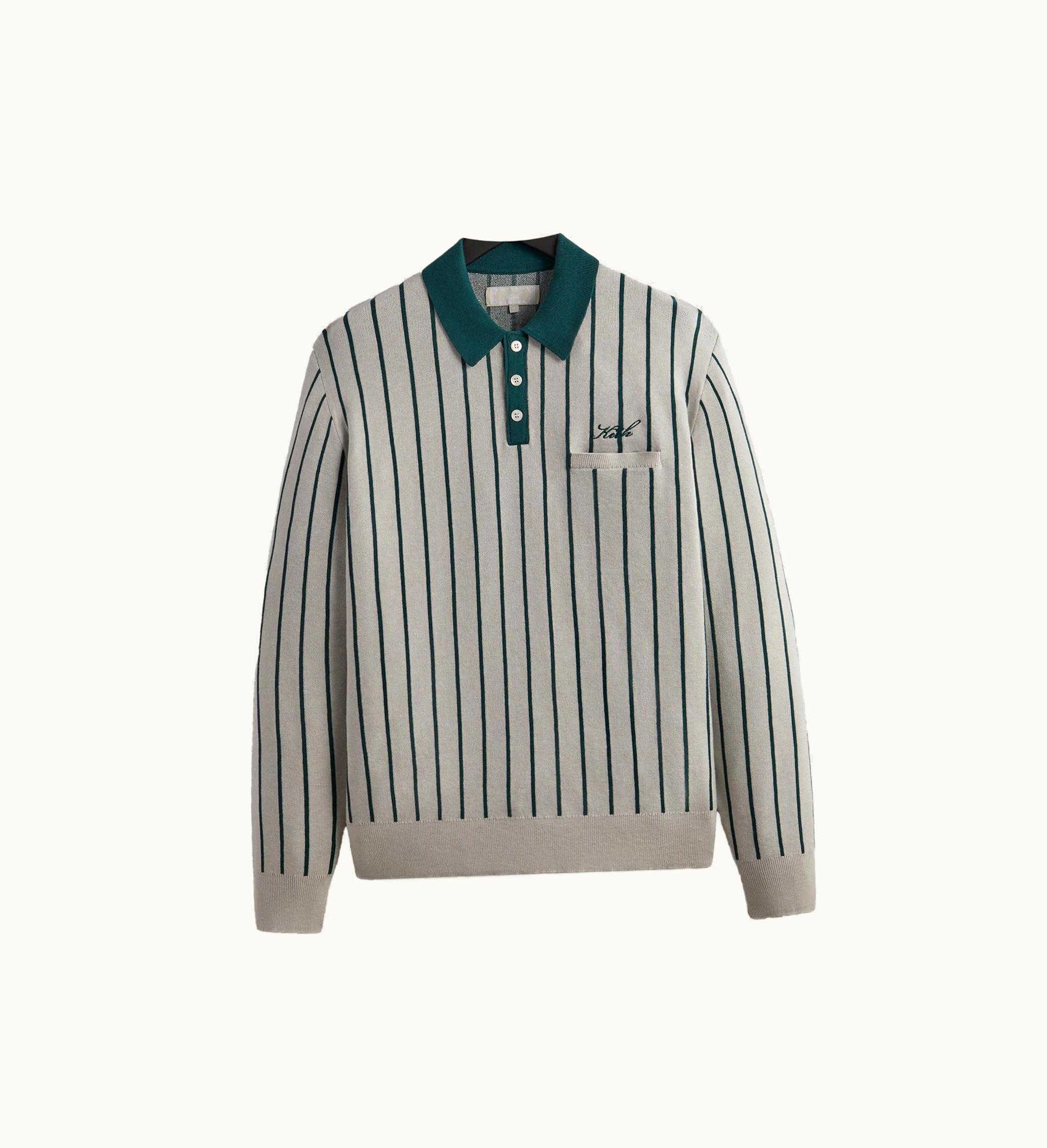 Kith Kith Harmon Rugby Pullover Sweater Light Heather Grey