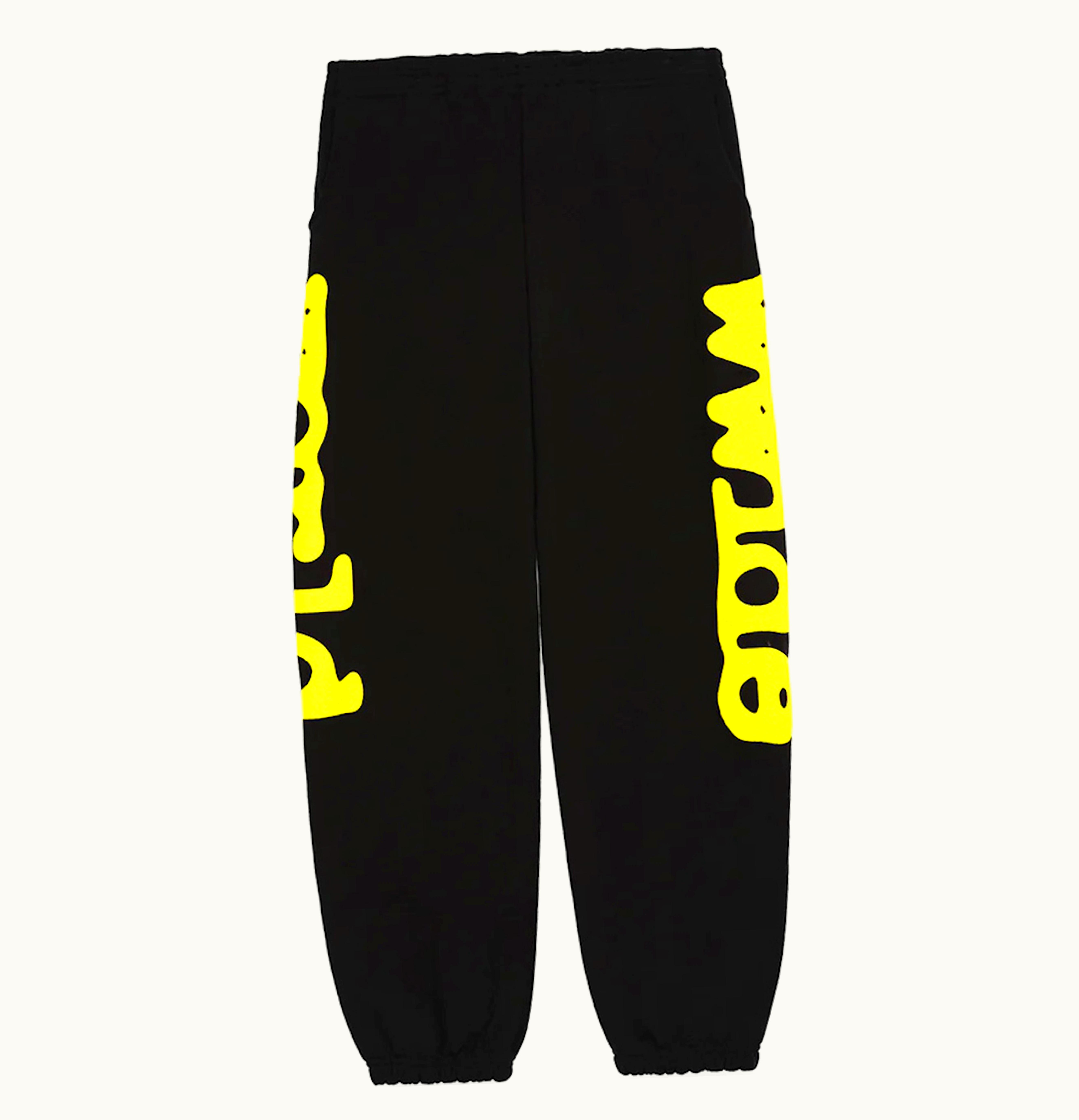 Sp5der Sp5der Beluga Sweatpants Onyx Yellow