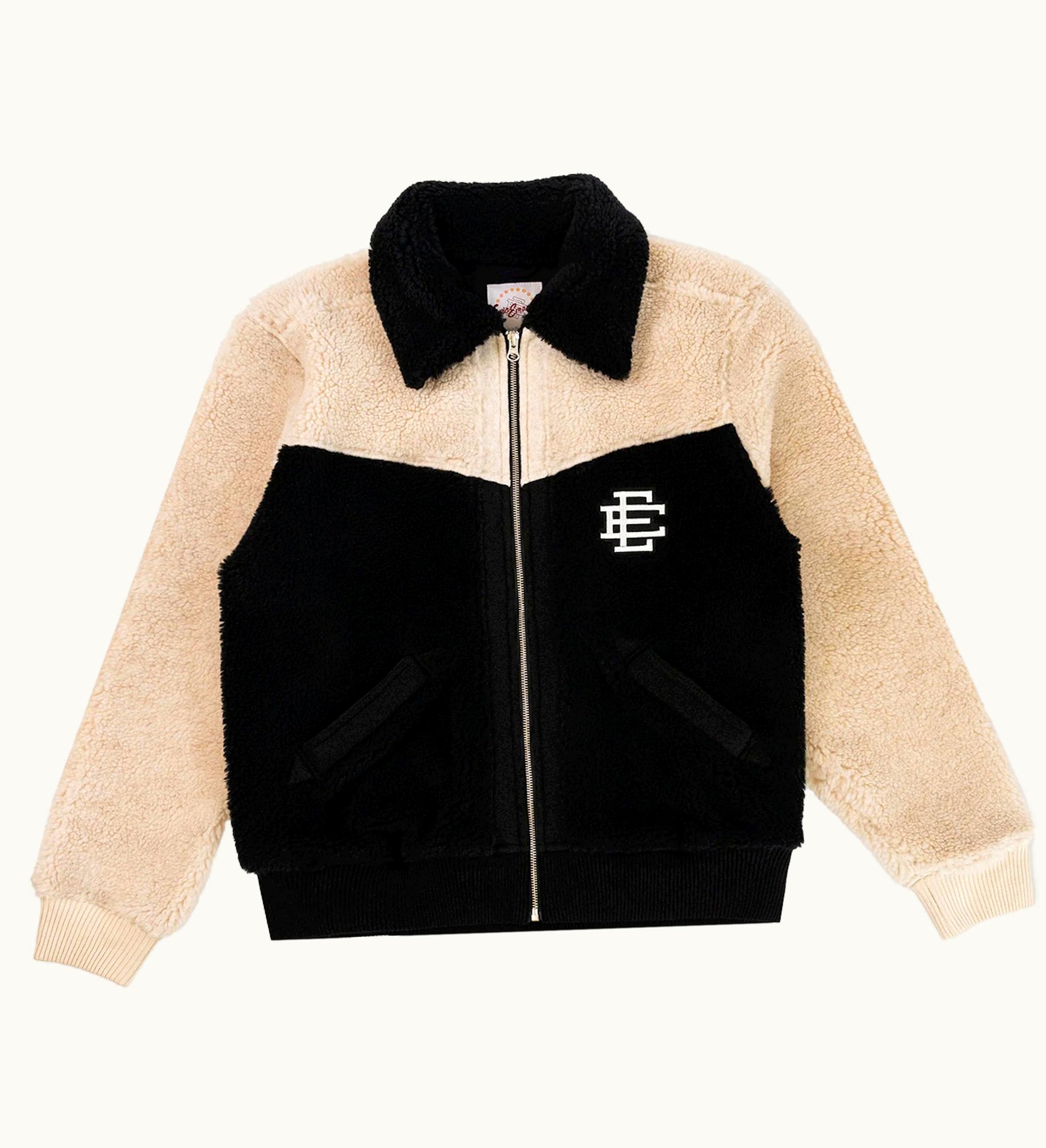 Eric Emanuel Eric Emanuel EE High Pile Fleece Jacket Black White