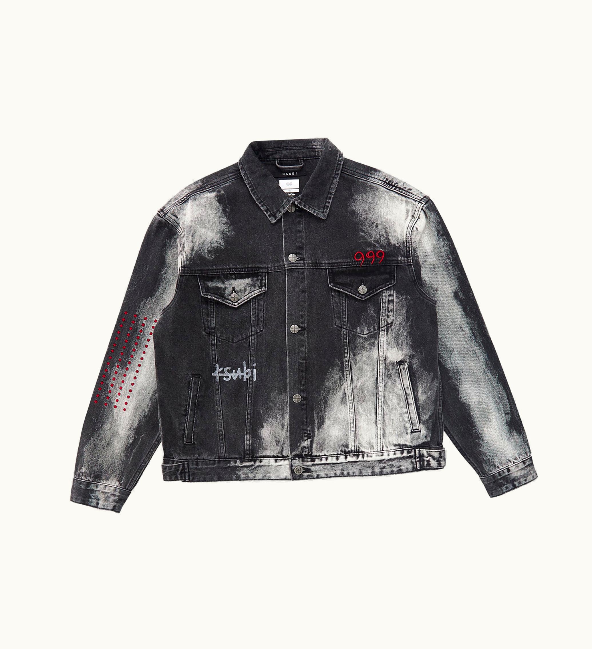 Ksubi Ksubi X Juice Wrld 999 Oh G Heavens Jacket Faded Black