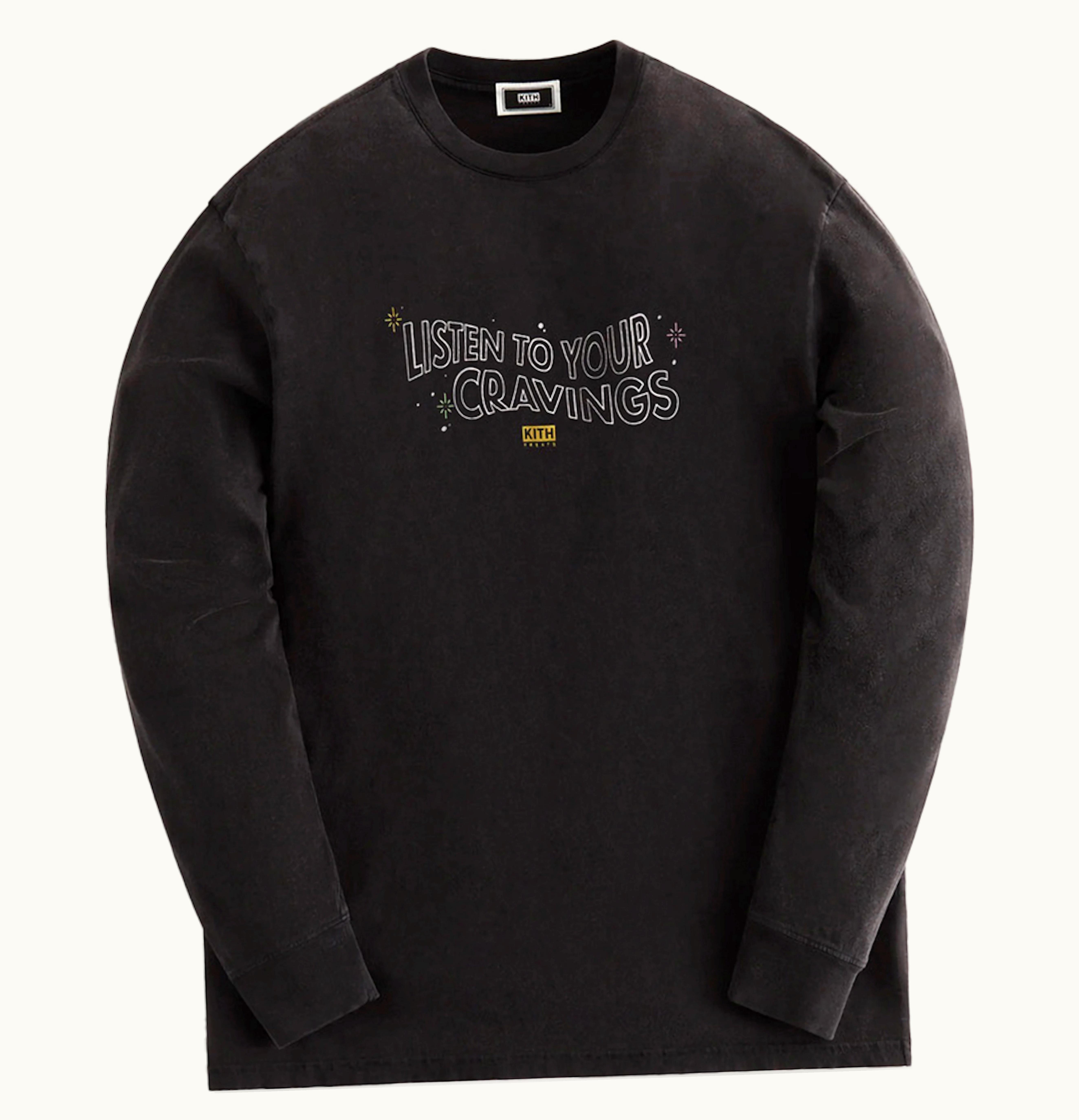 Kith Kith Treats Cravings Vintage Long Sleeve Tee Black