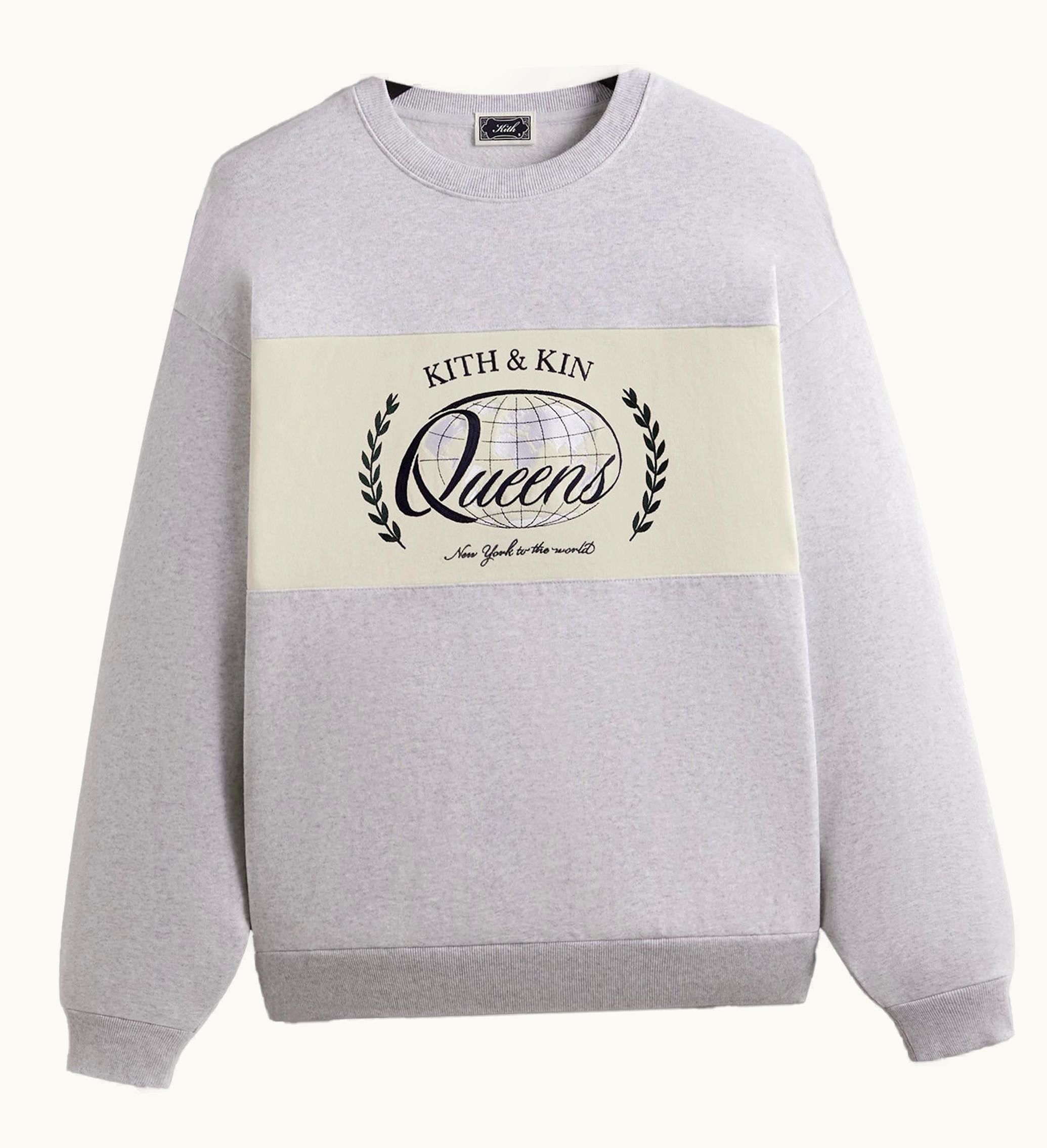 Kith Kith Nelson Rugby Crewneck Light Heather Grey
