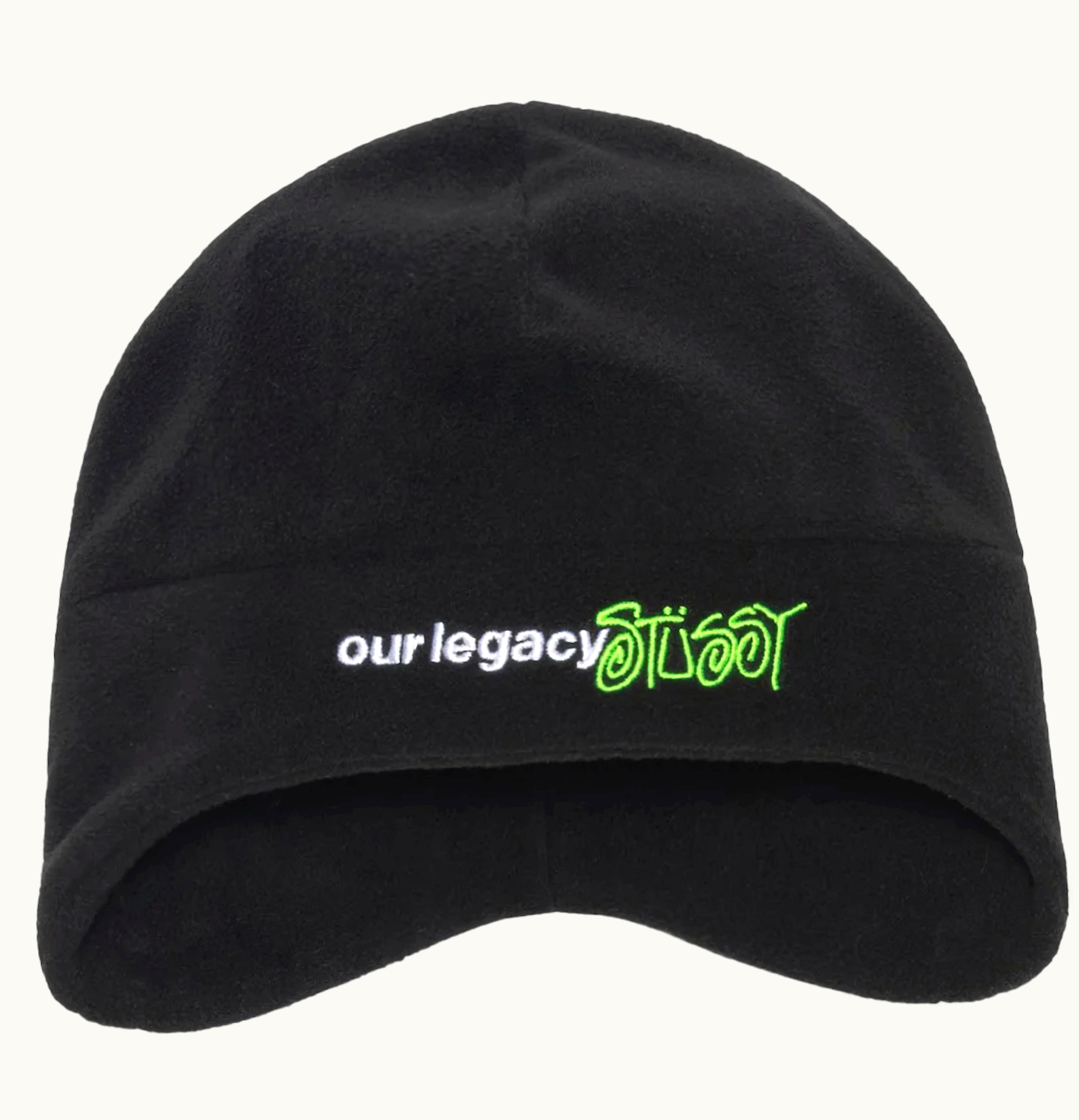 Stussy Stussy X Our Legacy Workshop Polar Fleece Beanie Black