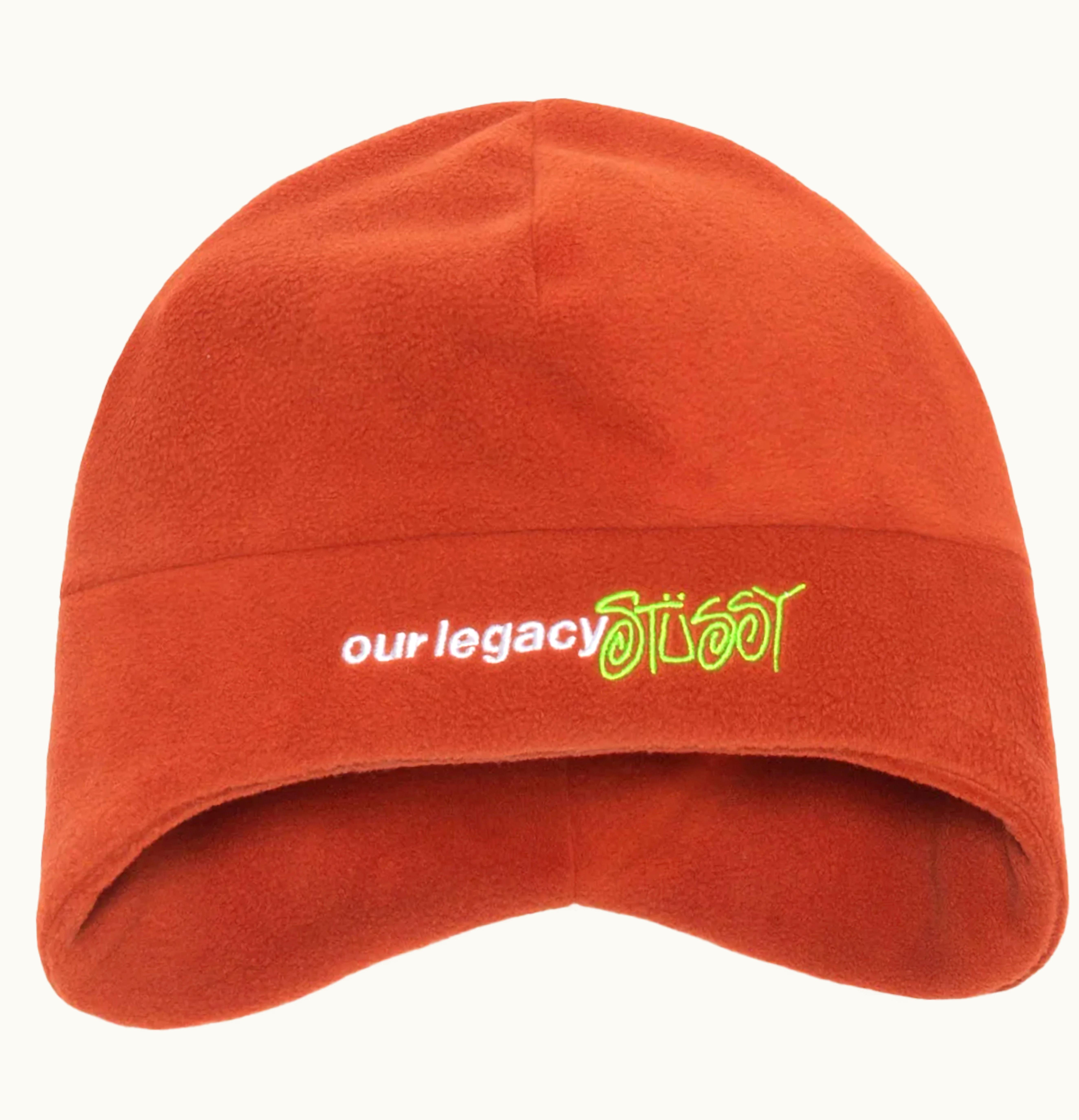 Stussy Stussy X Our Legacy Workshop Polar Fleece Beanie Rust