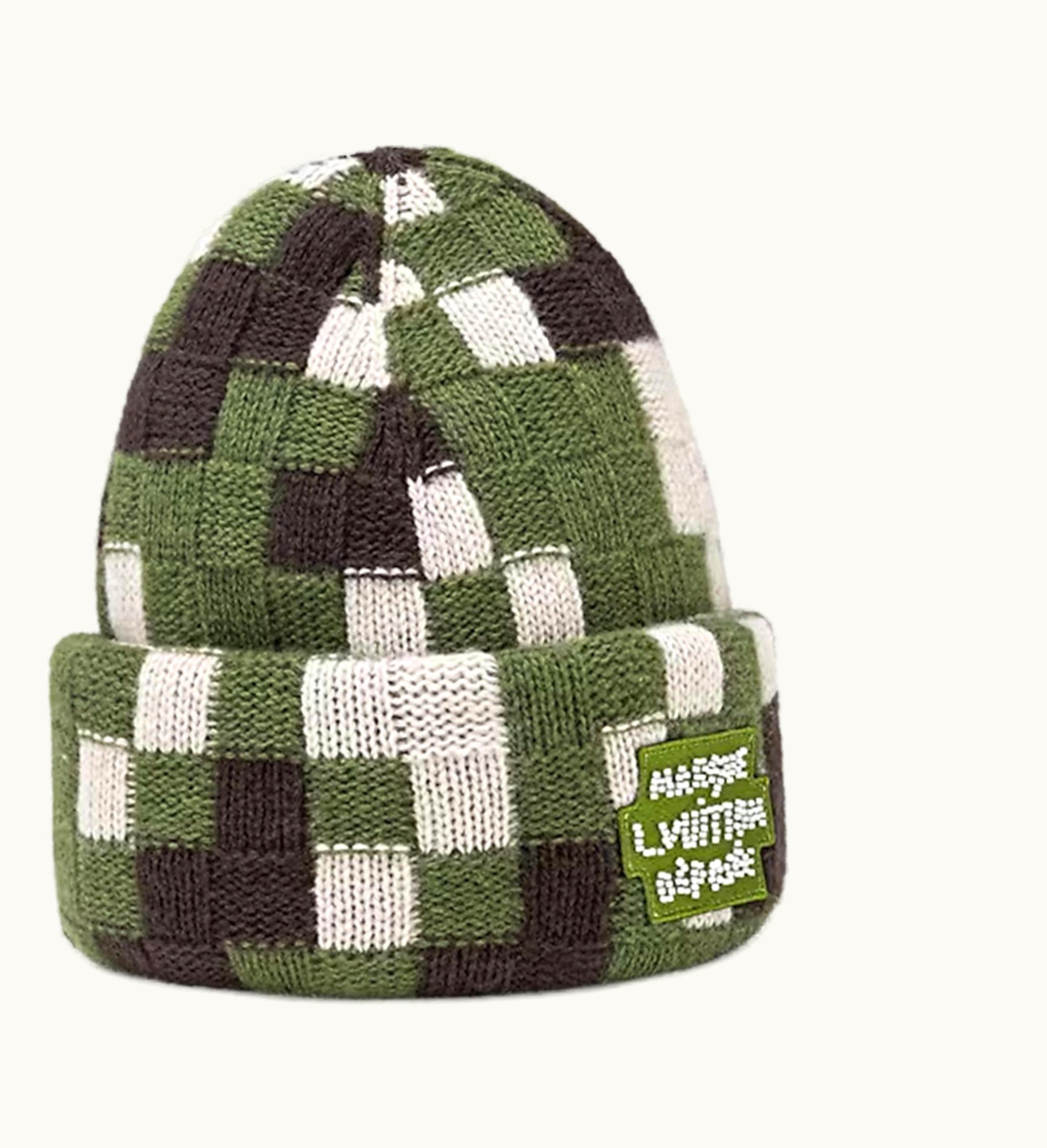 Louis Vuitton Louis Vuitton Damoflage Beanie Green Damoflage Damier