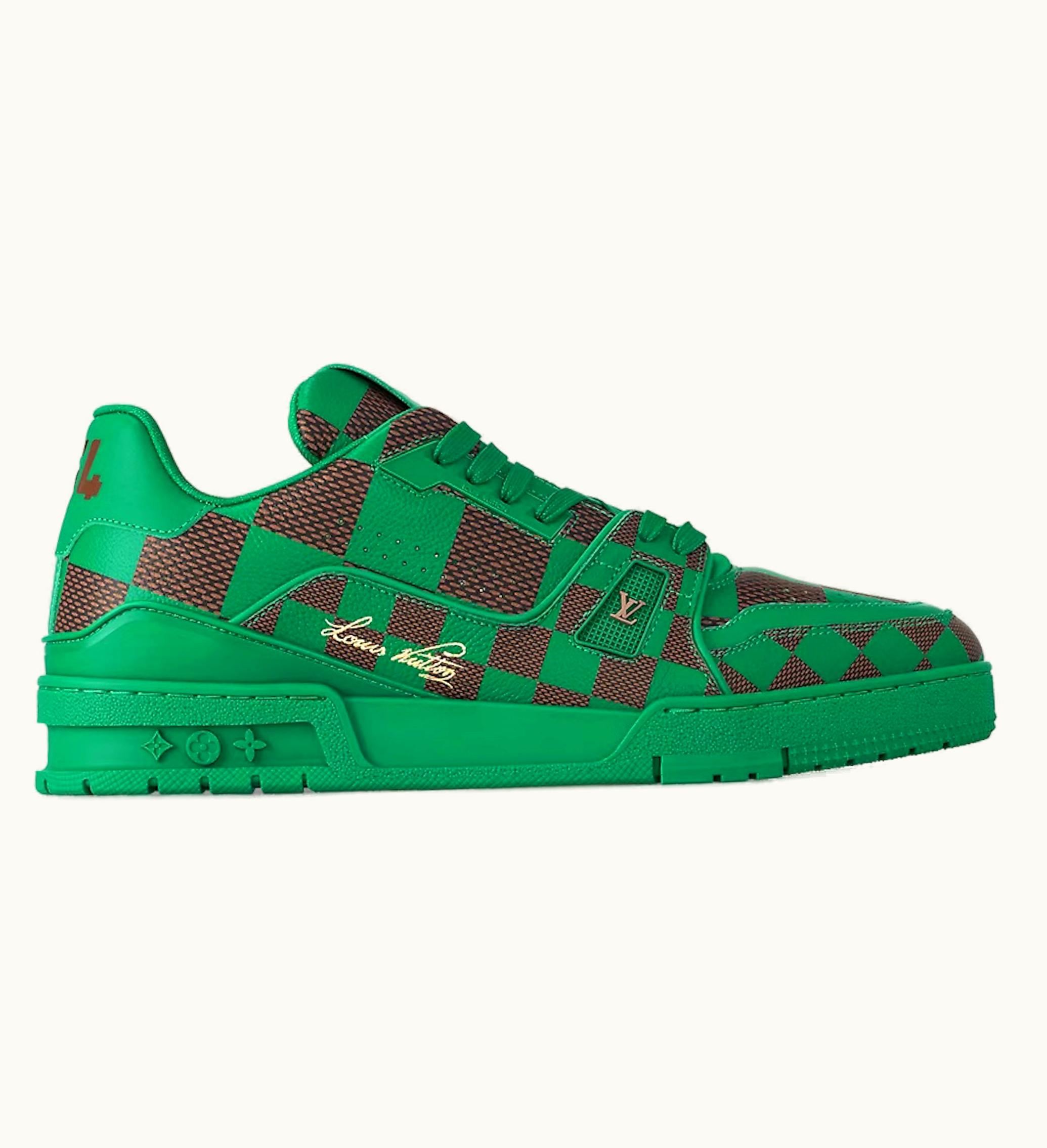 Louis Vuitton Louis Vuitton LV Trainer Sneaker Damier Pop Green