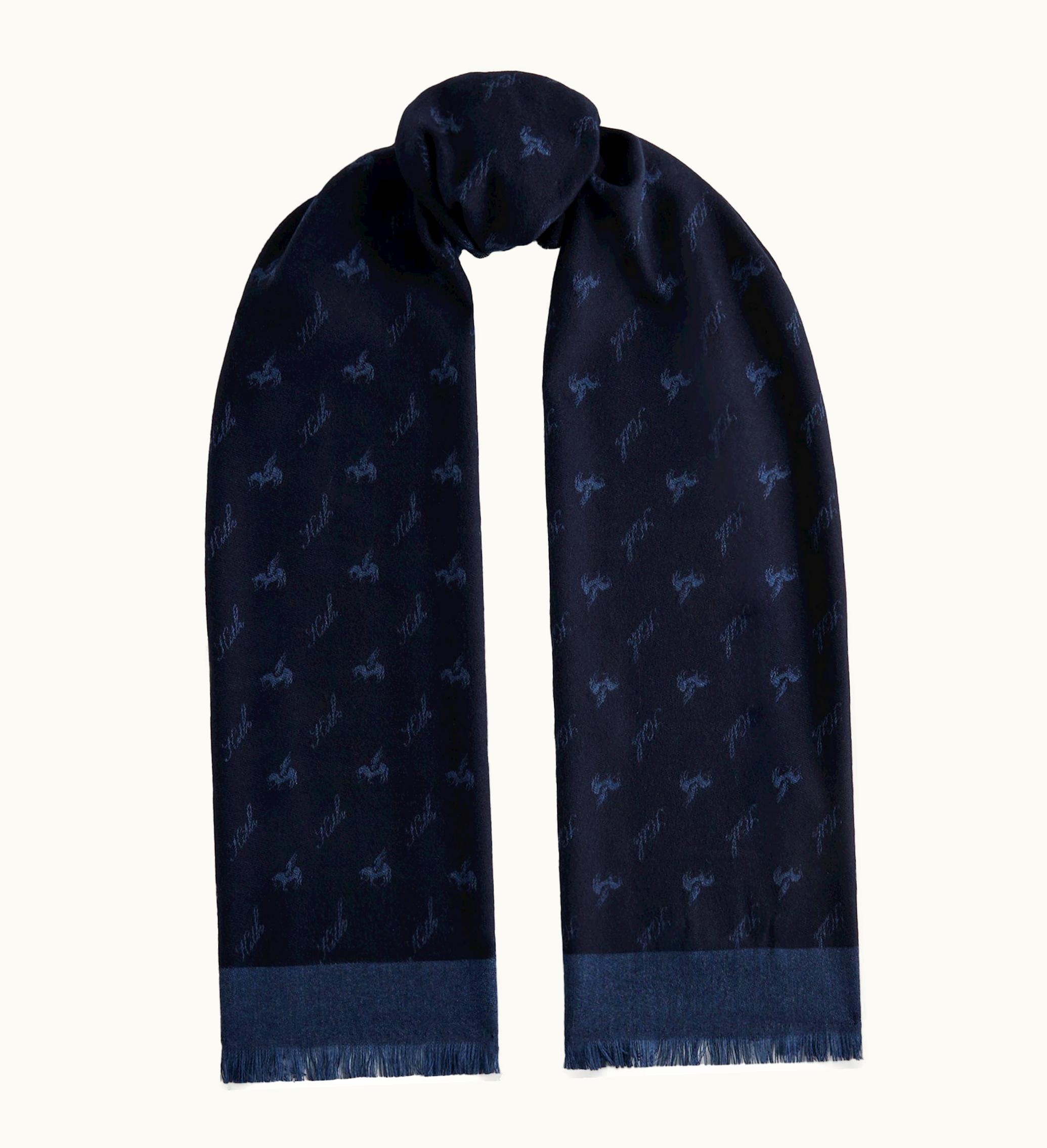 Kith Kith Pegasus Monogram Scarf Nocturnal